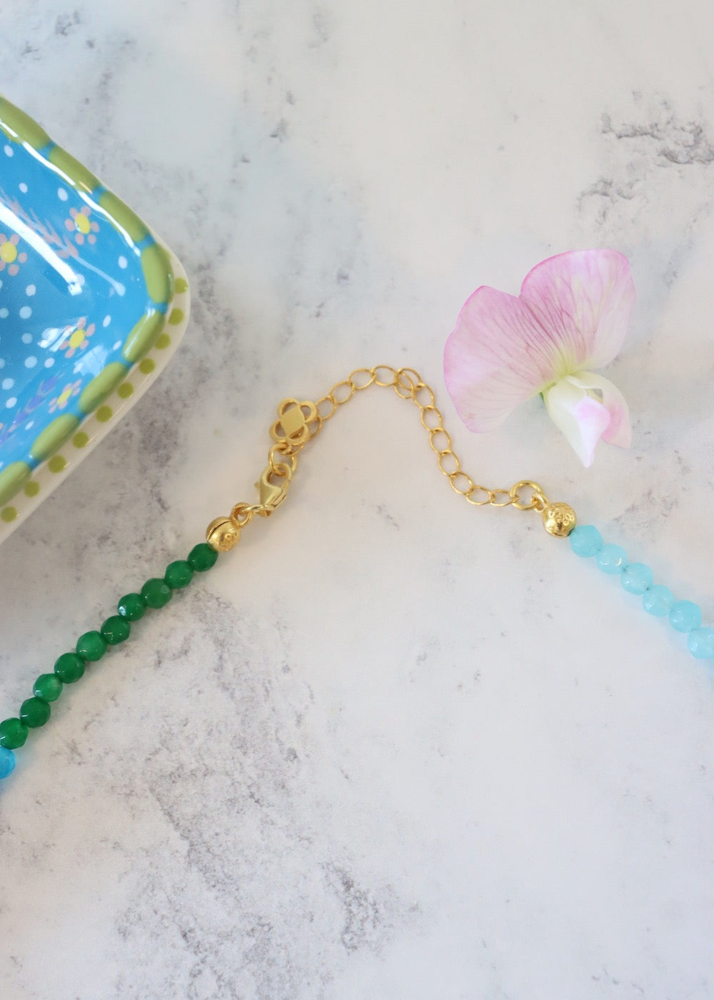 Felice Jade & Turquoise Beaded Necklace