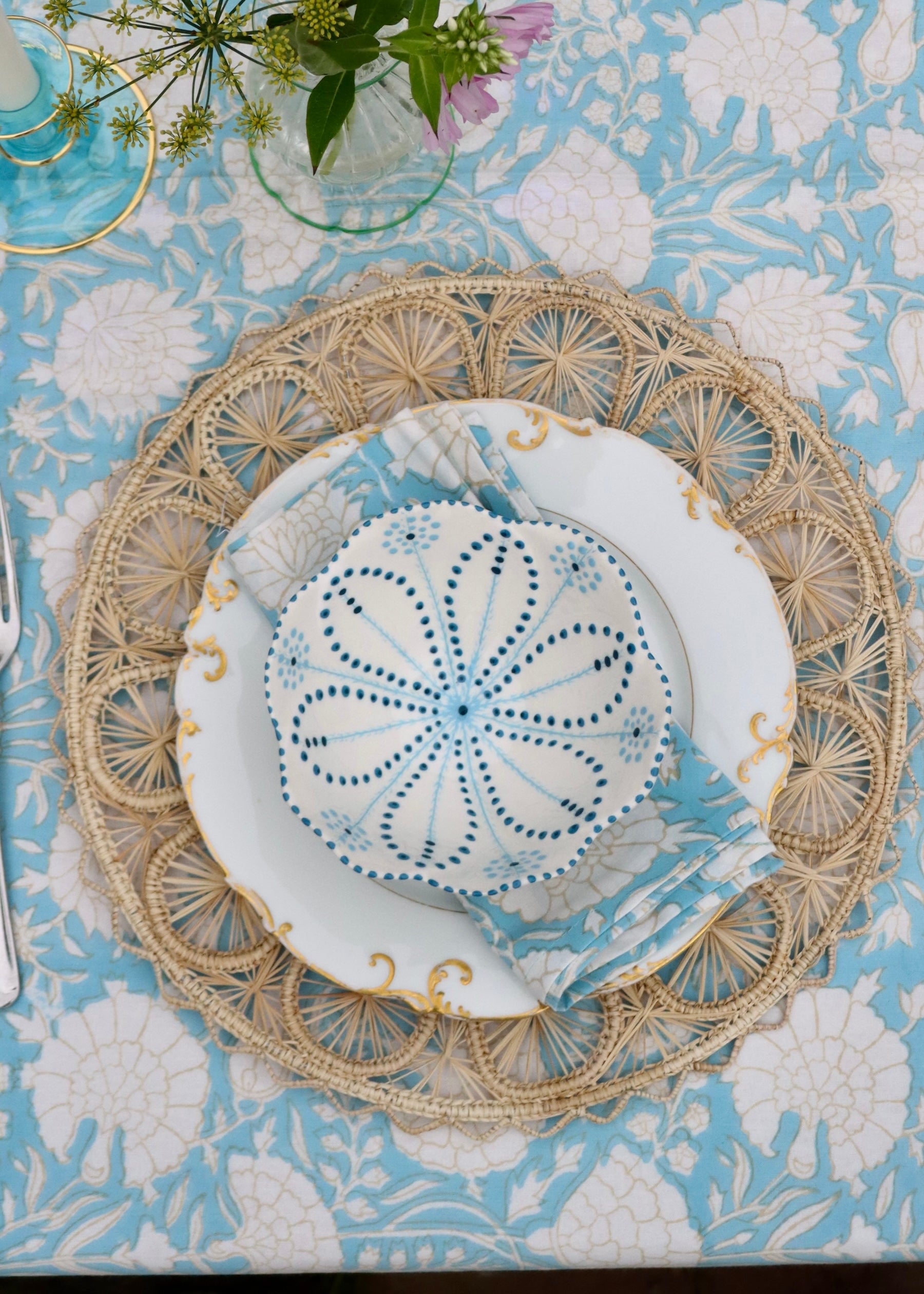 Set Of 4 Napkins - Gentle Turquoise