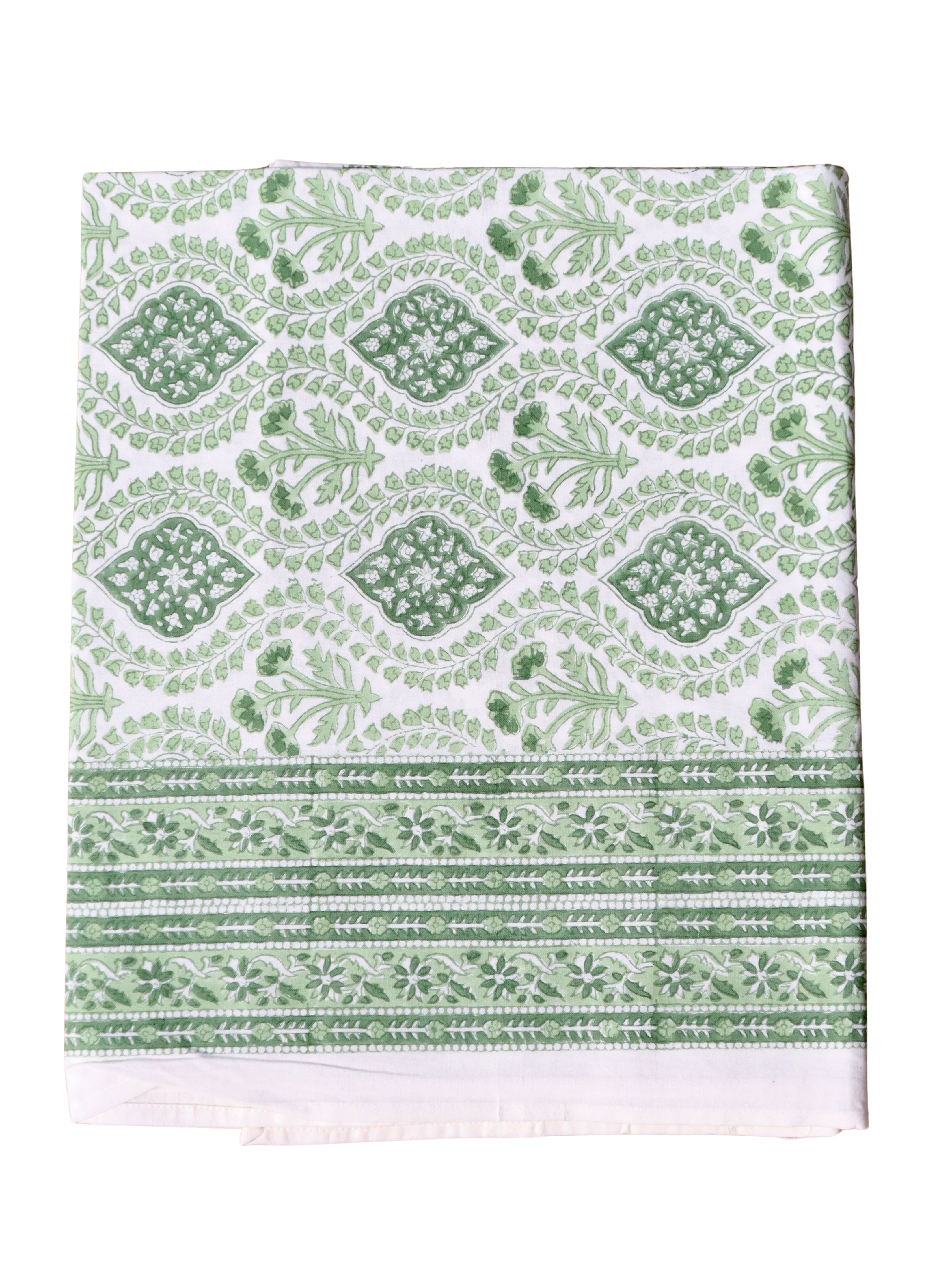 TABLECLOTH - Sage Green Trellis