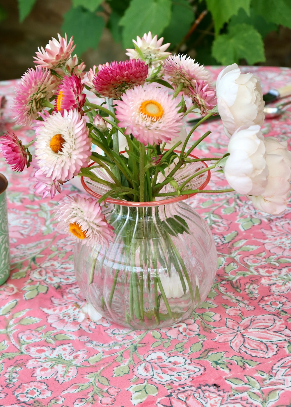 ROUND TABLECLOTH - English Summer Garden