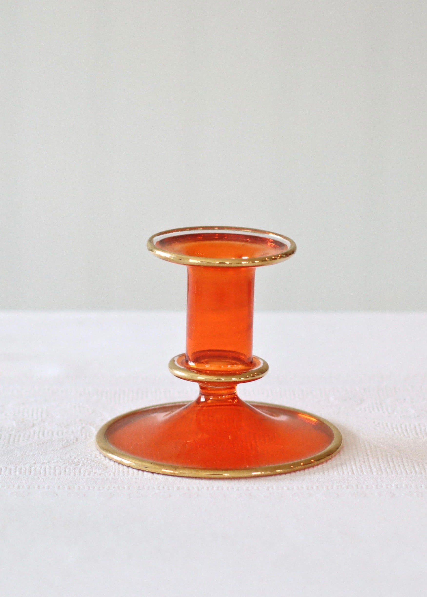 Salma Candlestick - Orange