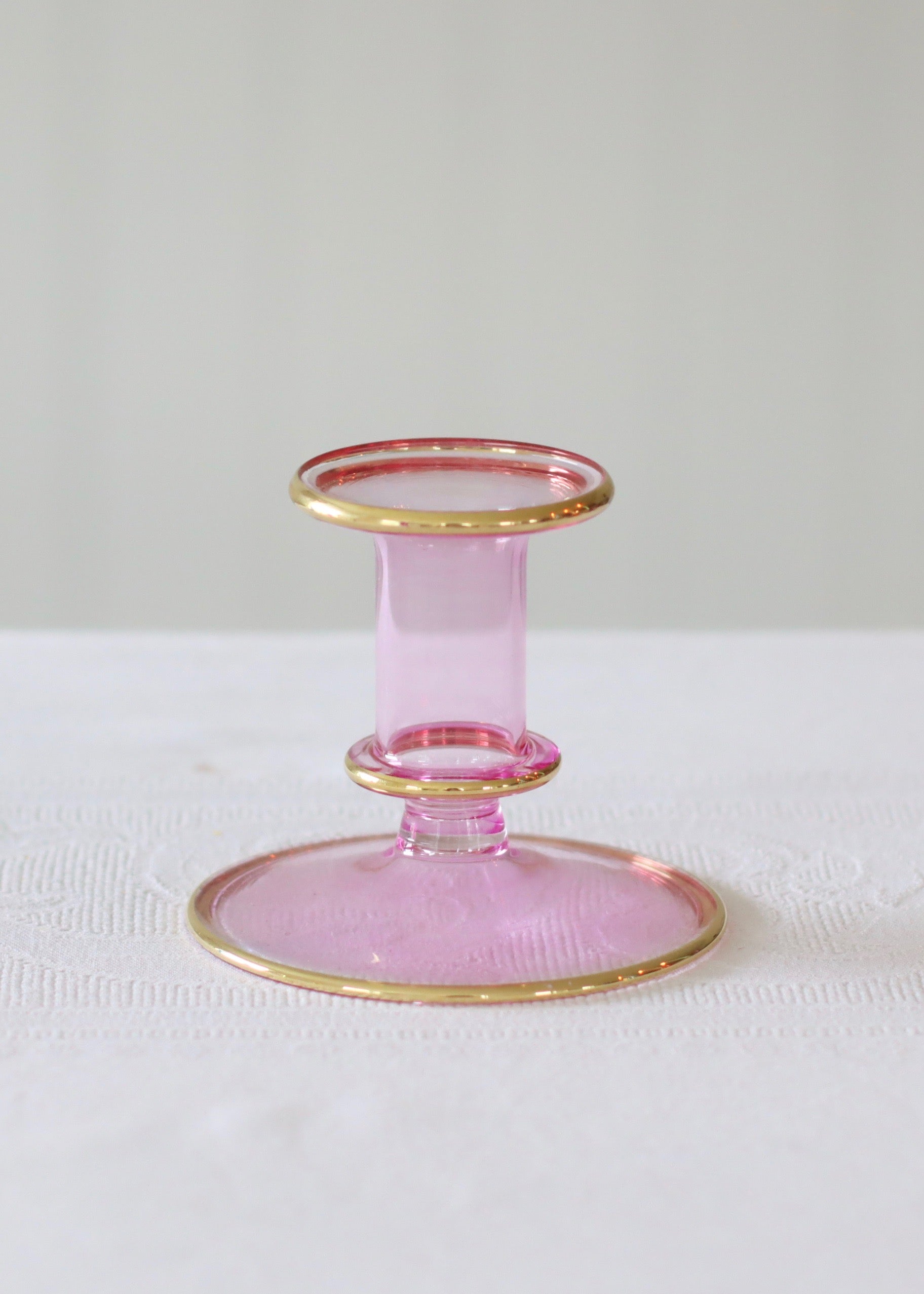 Salma Candlestick - Pale Pink