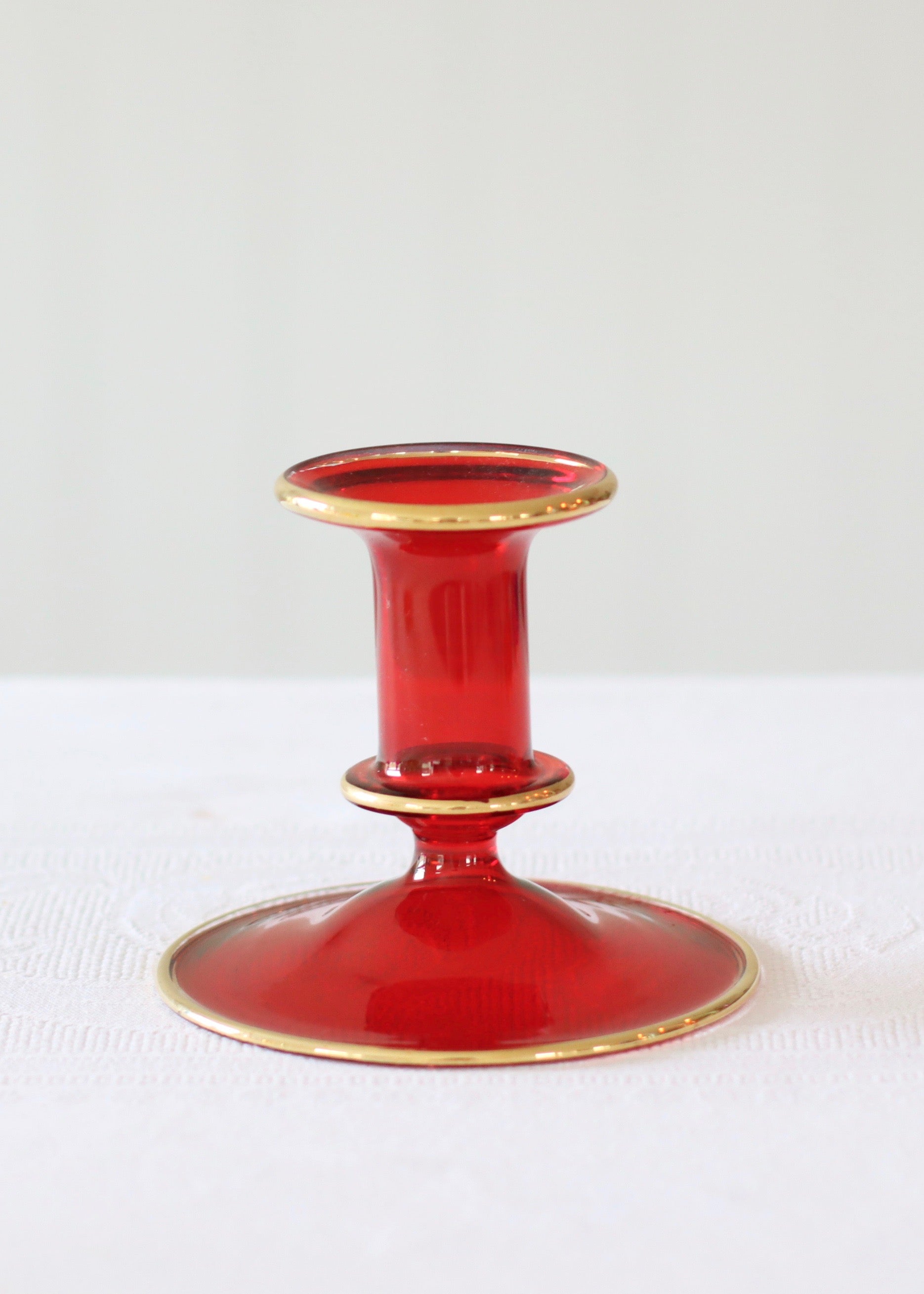 Salma Candlestick - Red