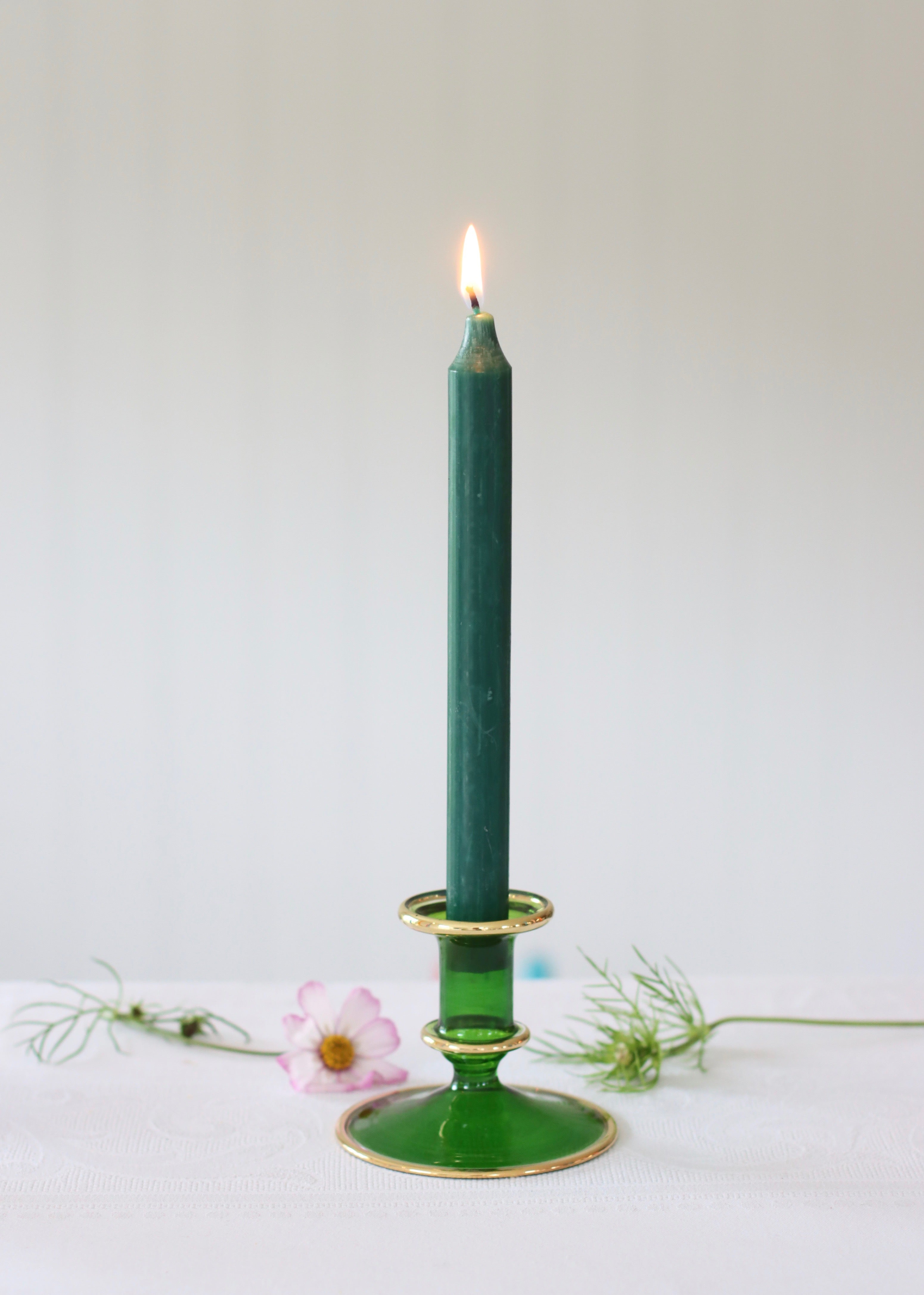 Salma Candlestick - Green