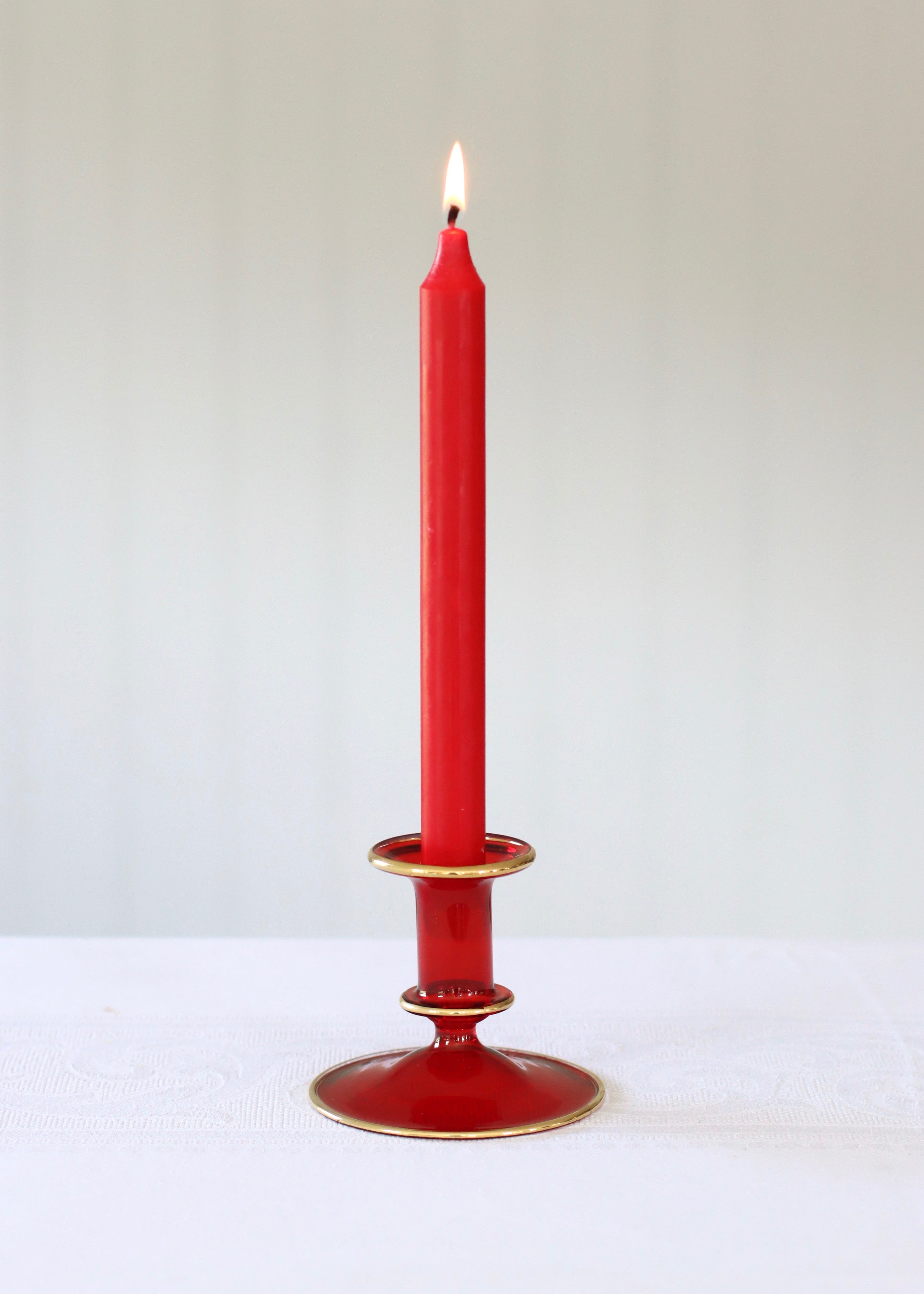 Salma Candlestick - Red