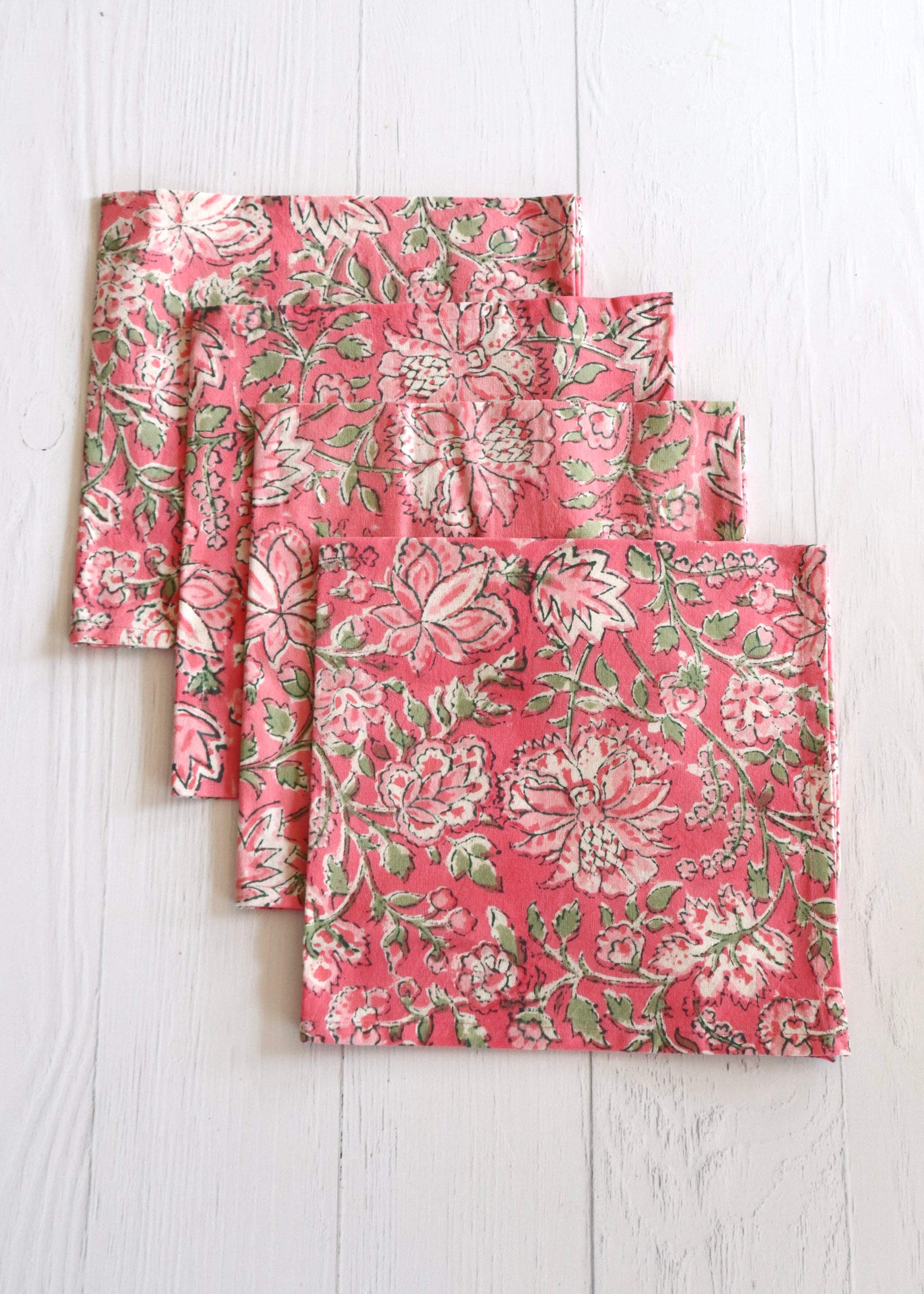 Set Of 4 Napkins - English Garden