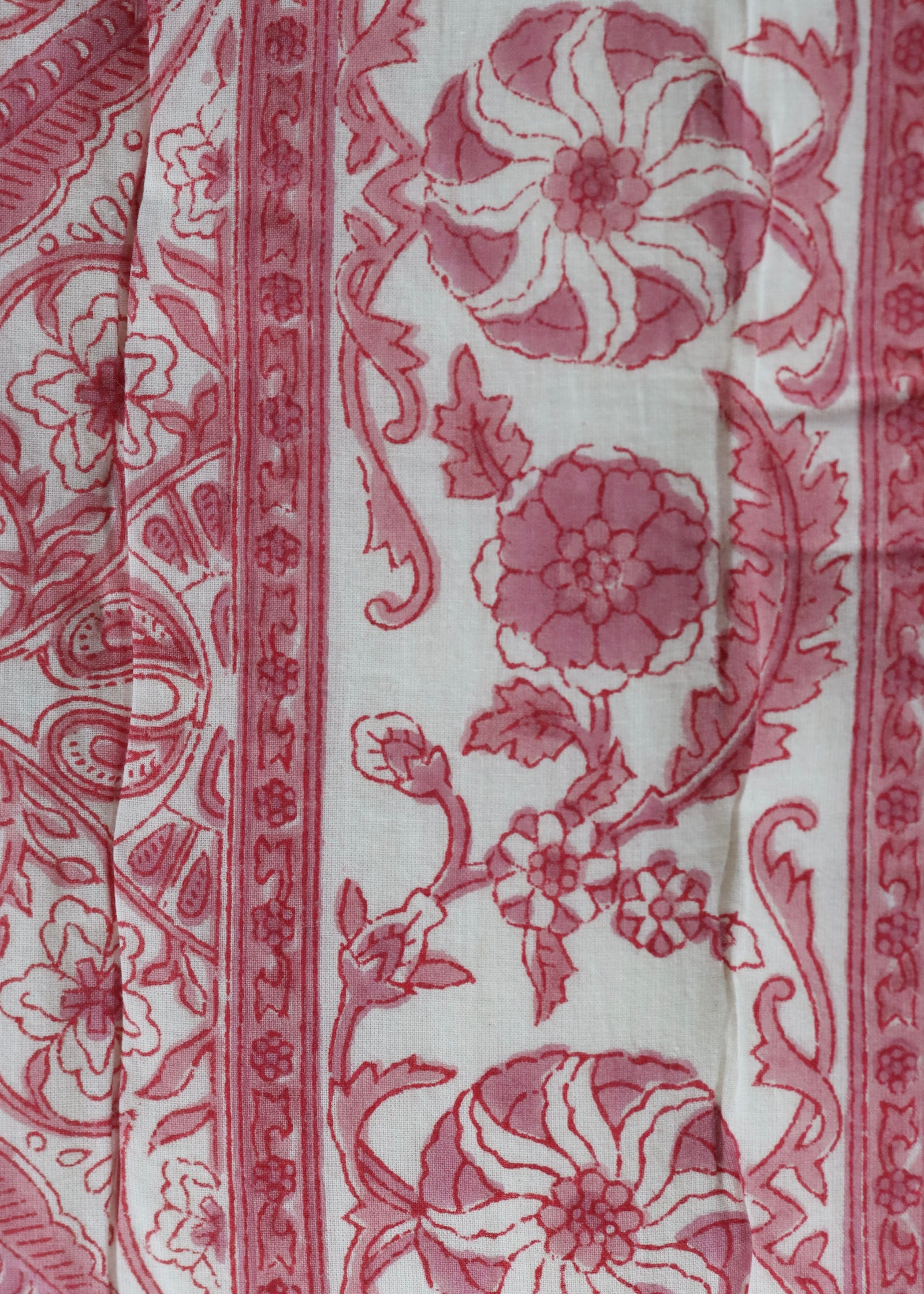 Hand Block Printed Quilt - Rose
