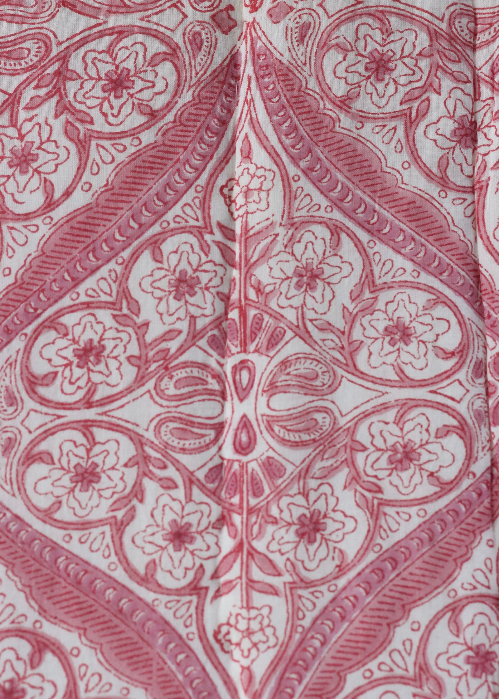 Hand Block Printed Quilt - Rose