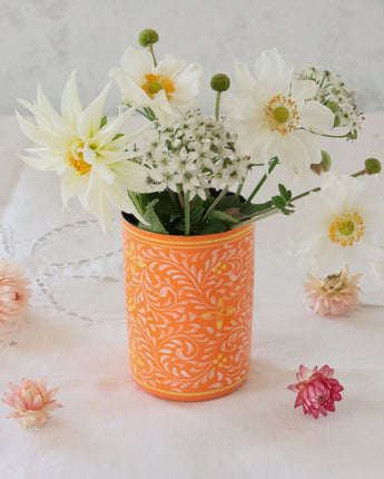 Brush Pot - Tangerine