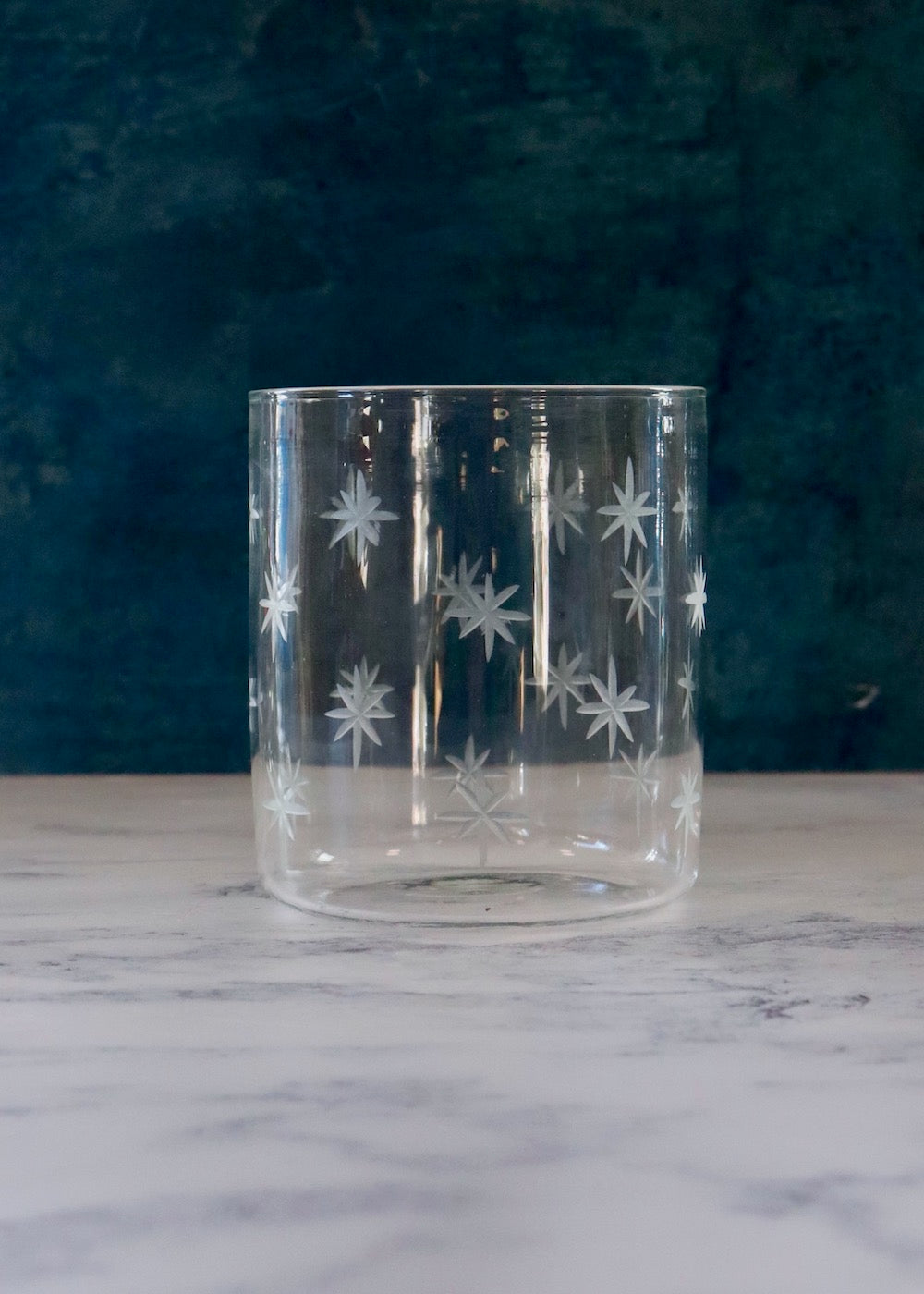 Glass Tumbler - Etched Stars