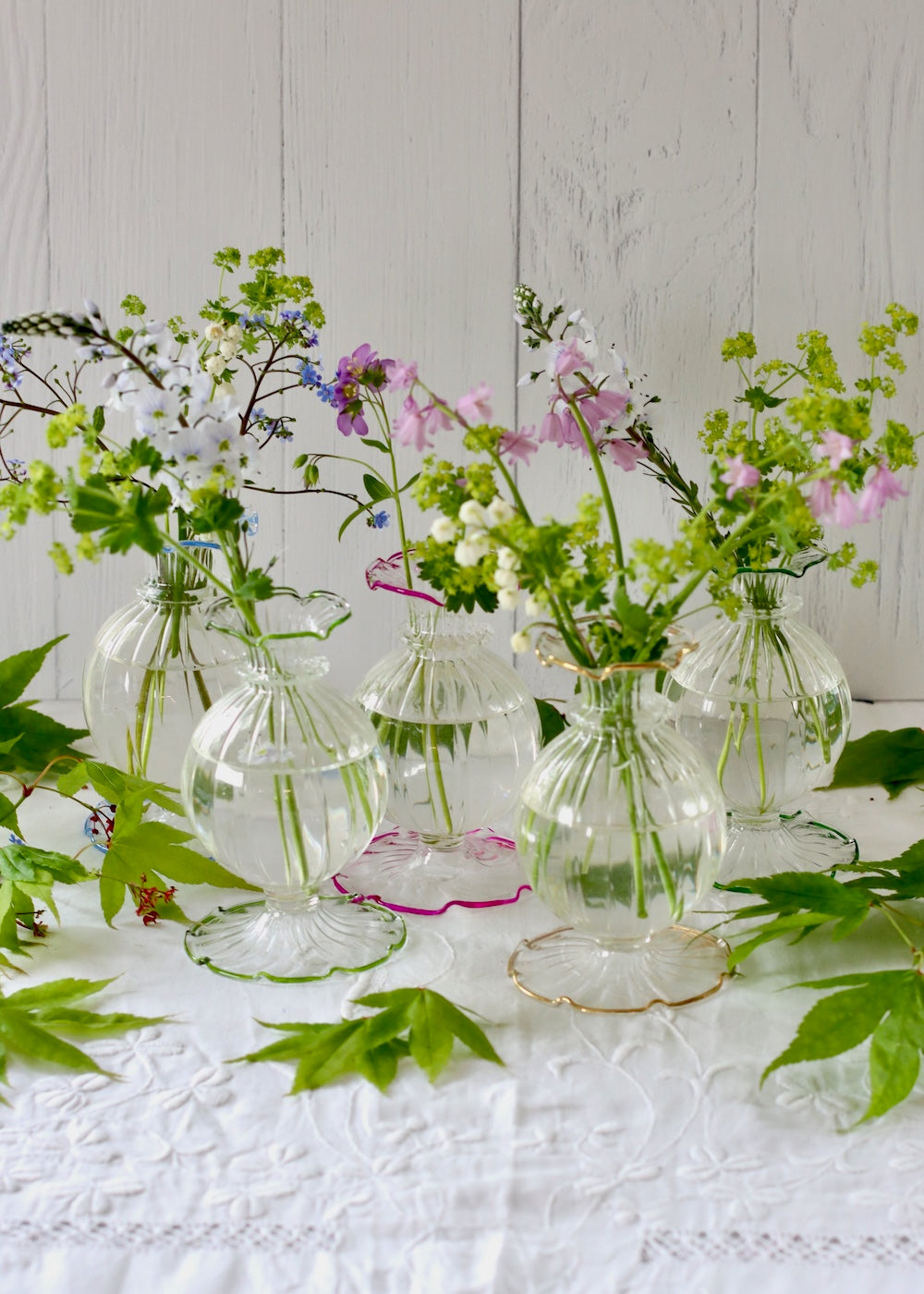 Nanu Glass Vase - Forest Green