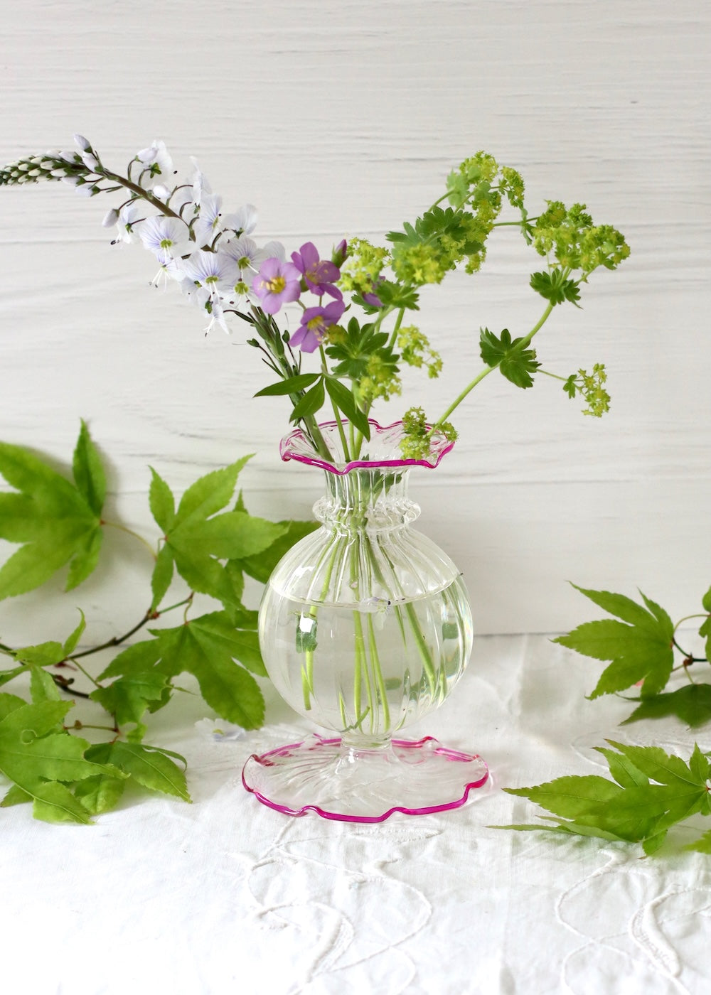 Nanu Glass Vase - Hot Pink