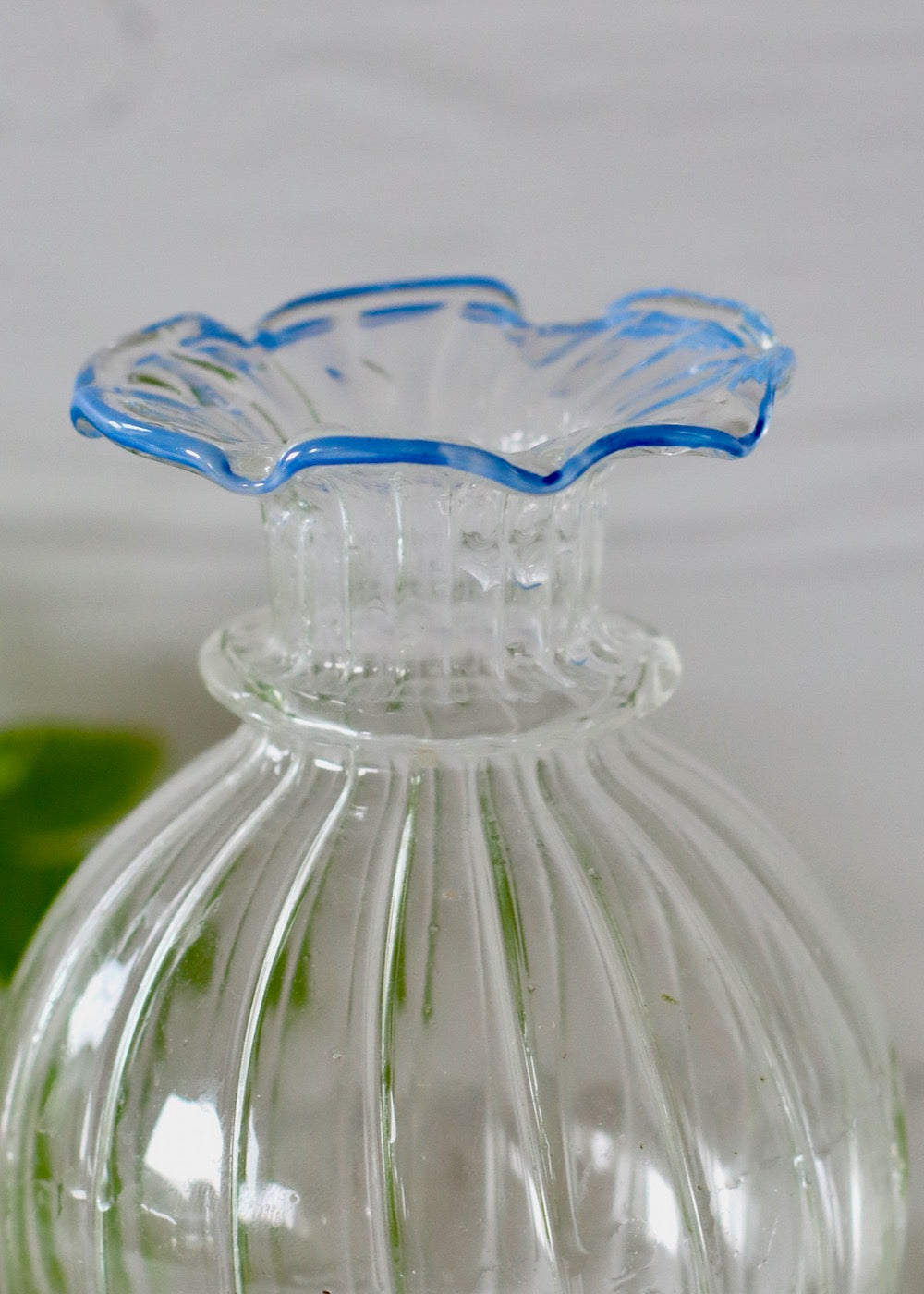 Nanu Glass Vase - Dusty Blue