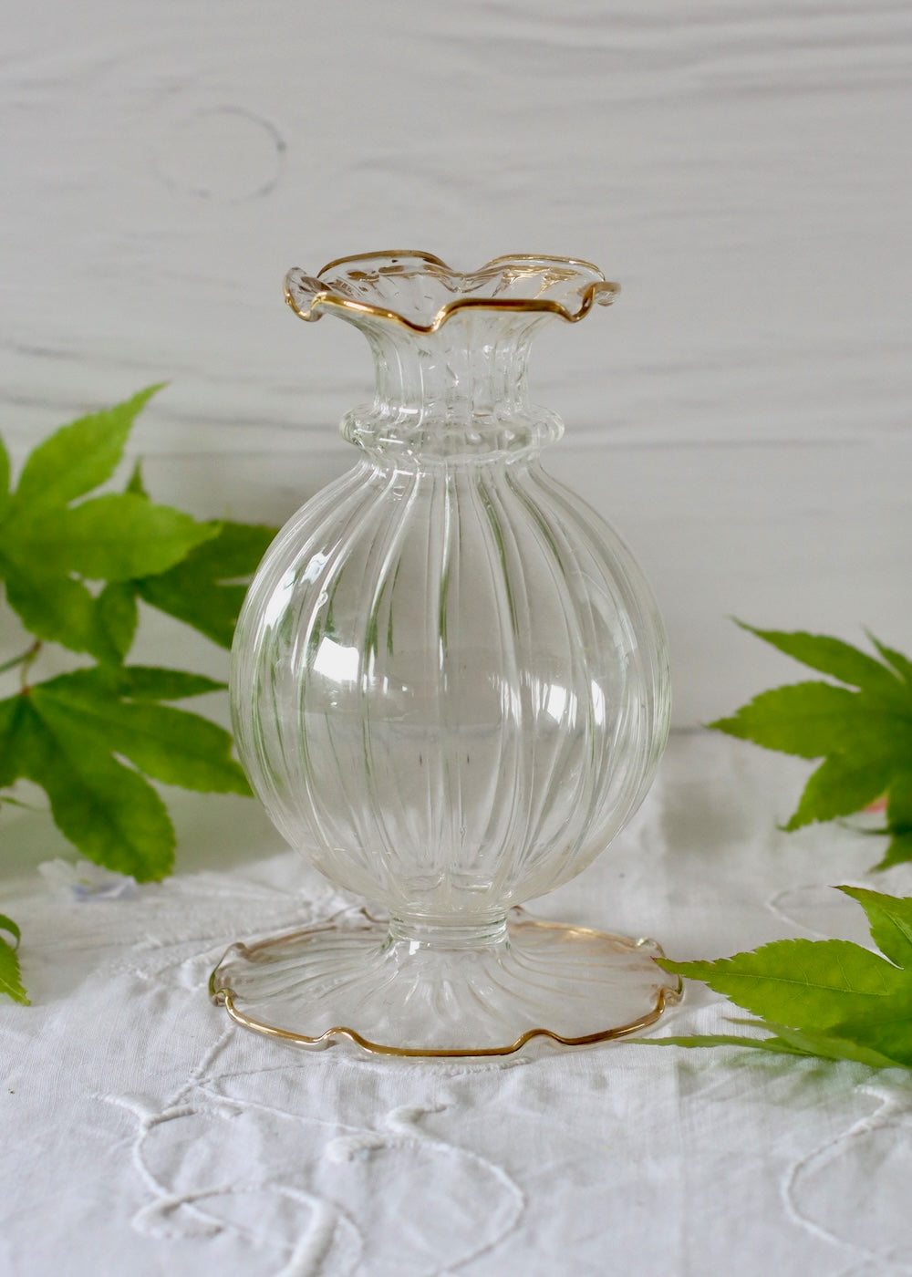Nanu Glass Vase - Gold