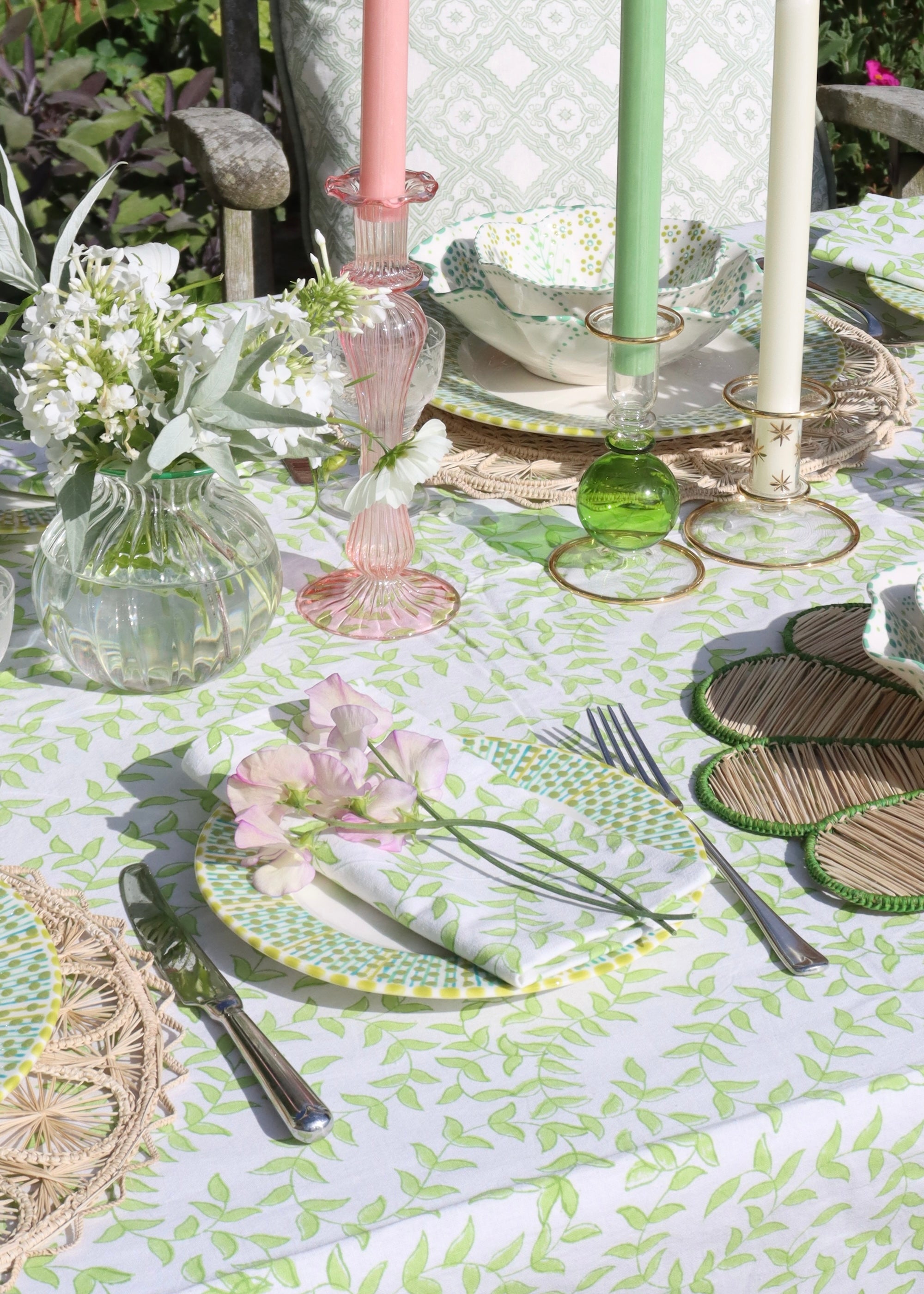 TABLECLOTH - Little Green Leaf