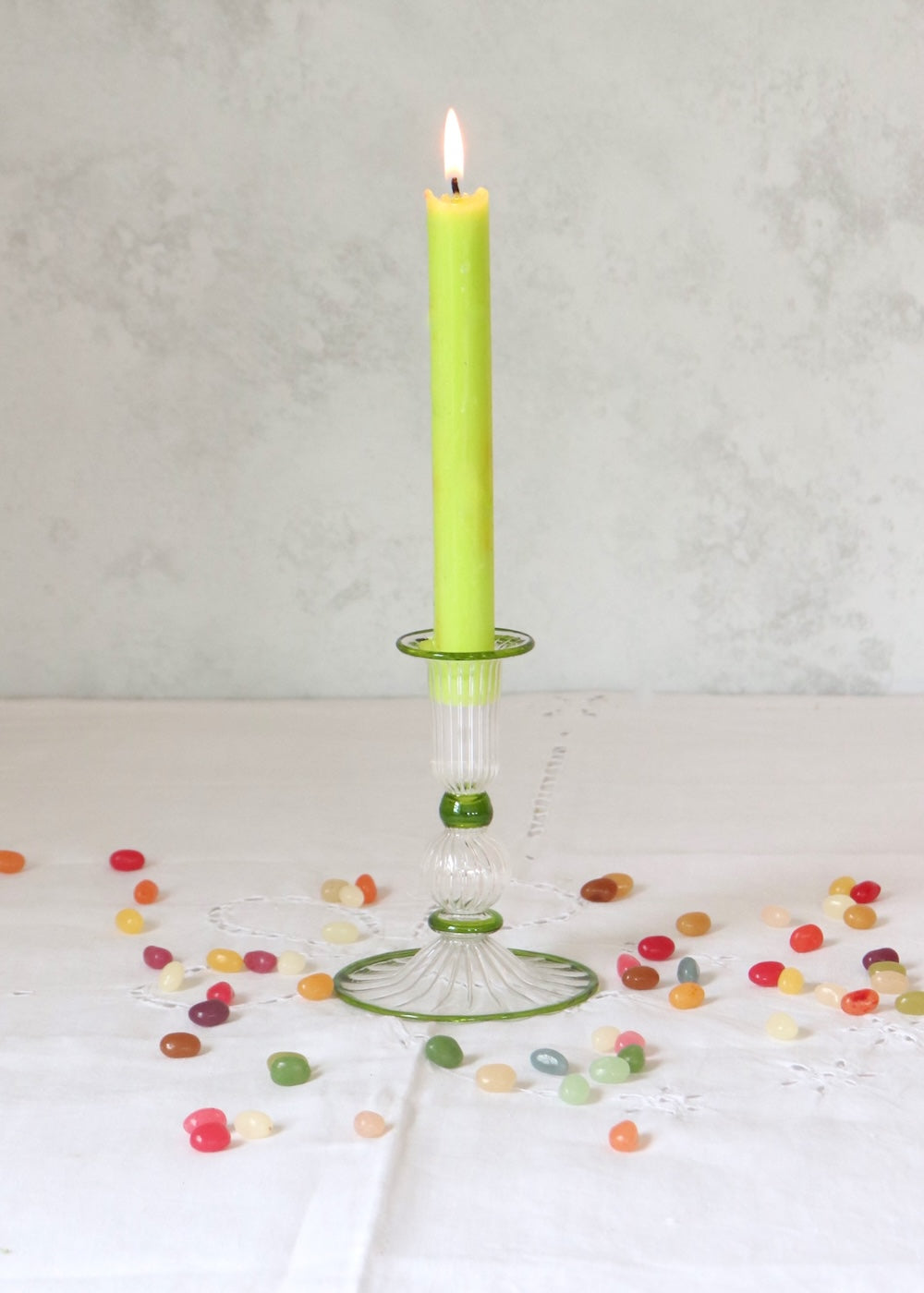 Noor Candlestick - Lime