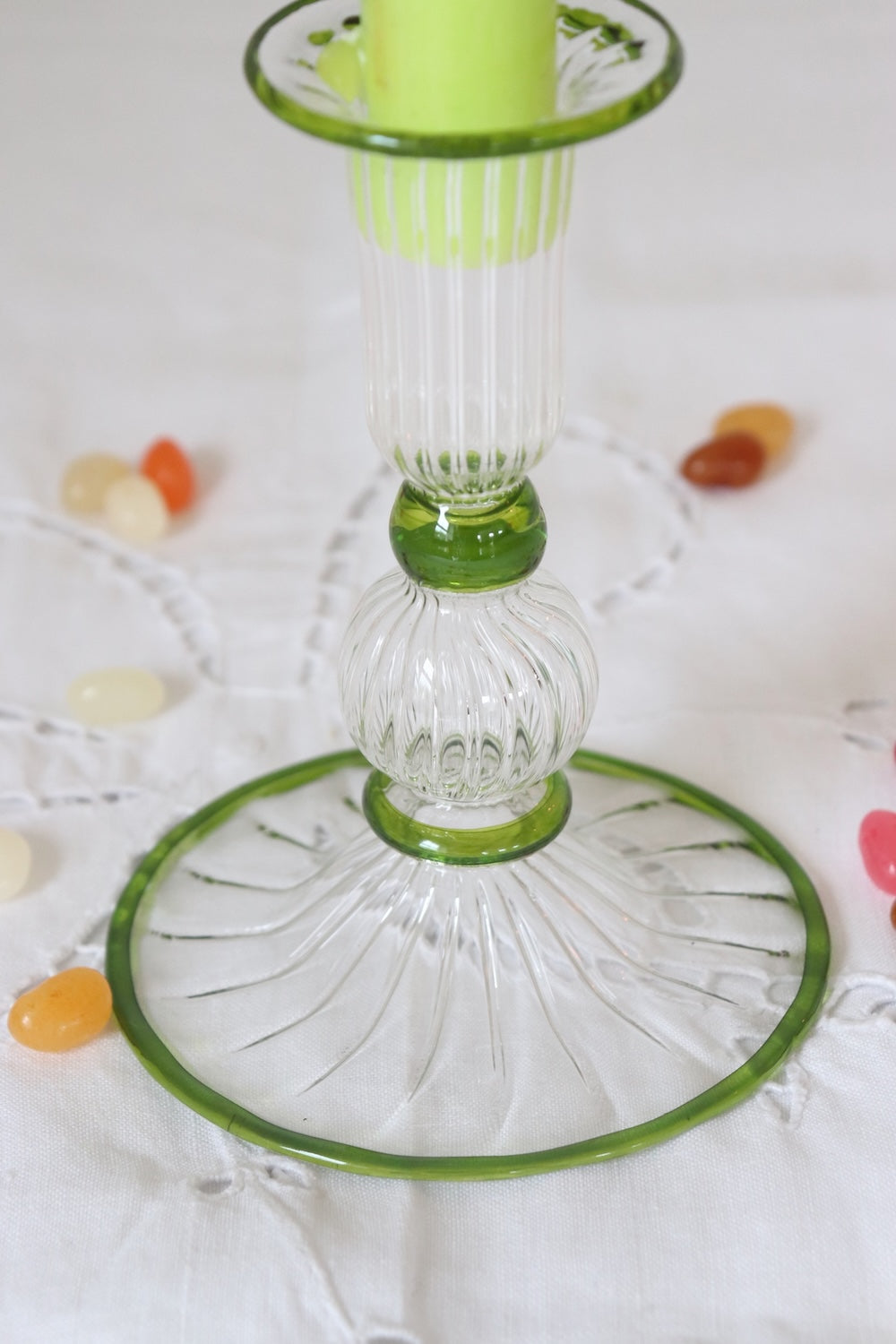 Noor Candlestick - Lime