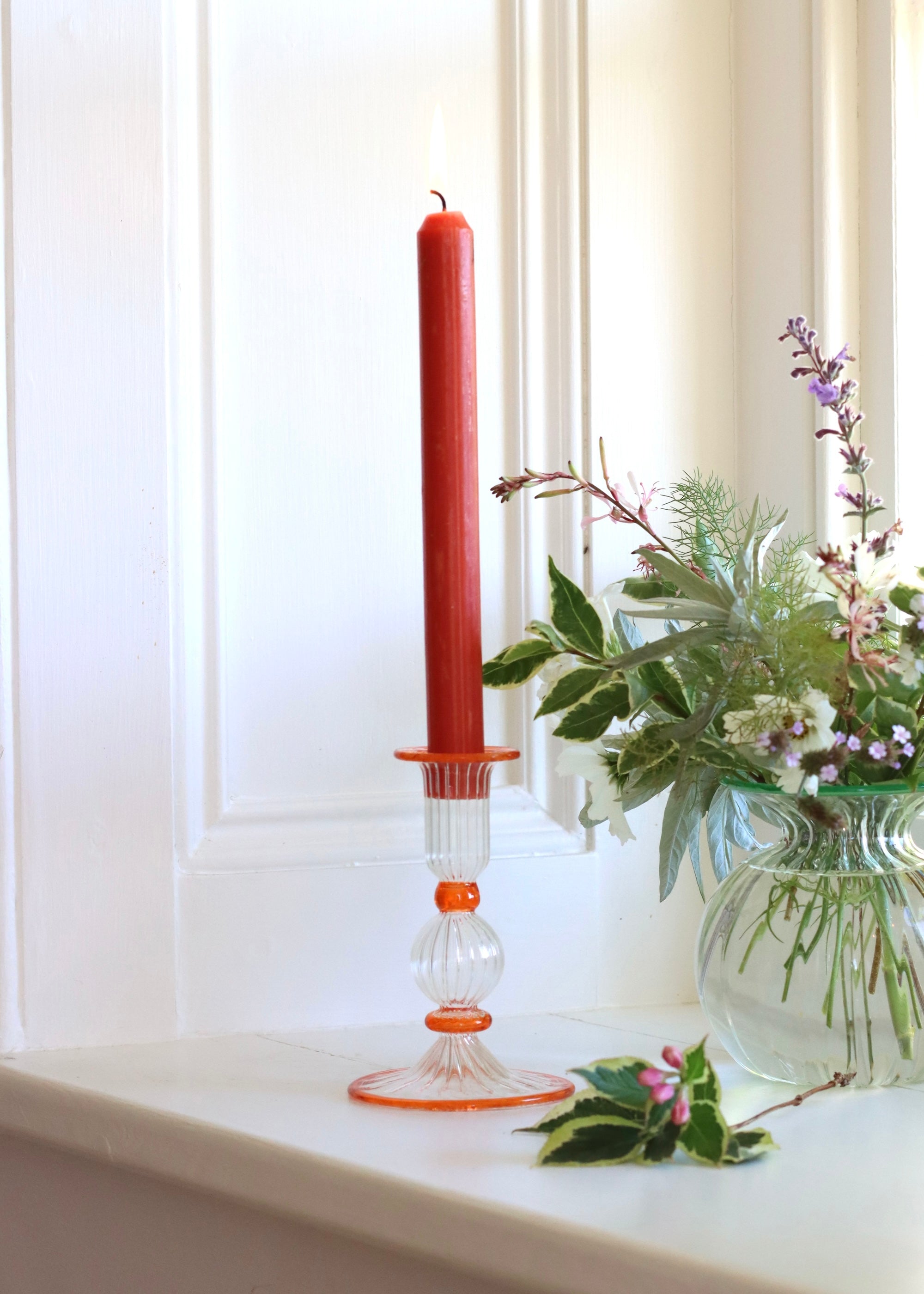 Noor Candlestick - Orange