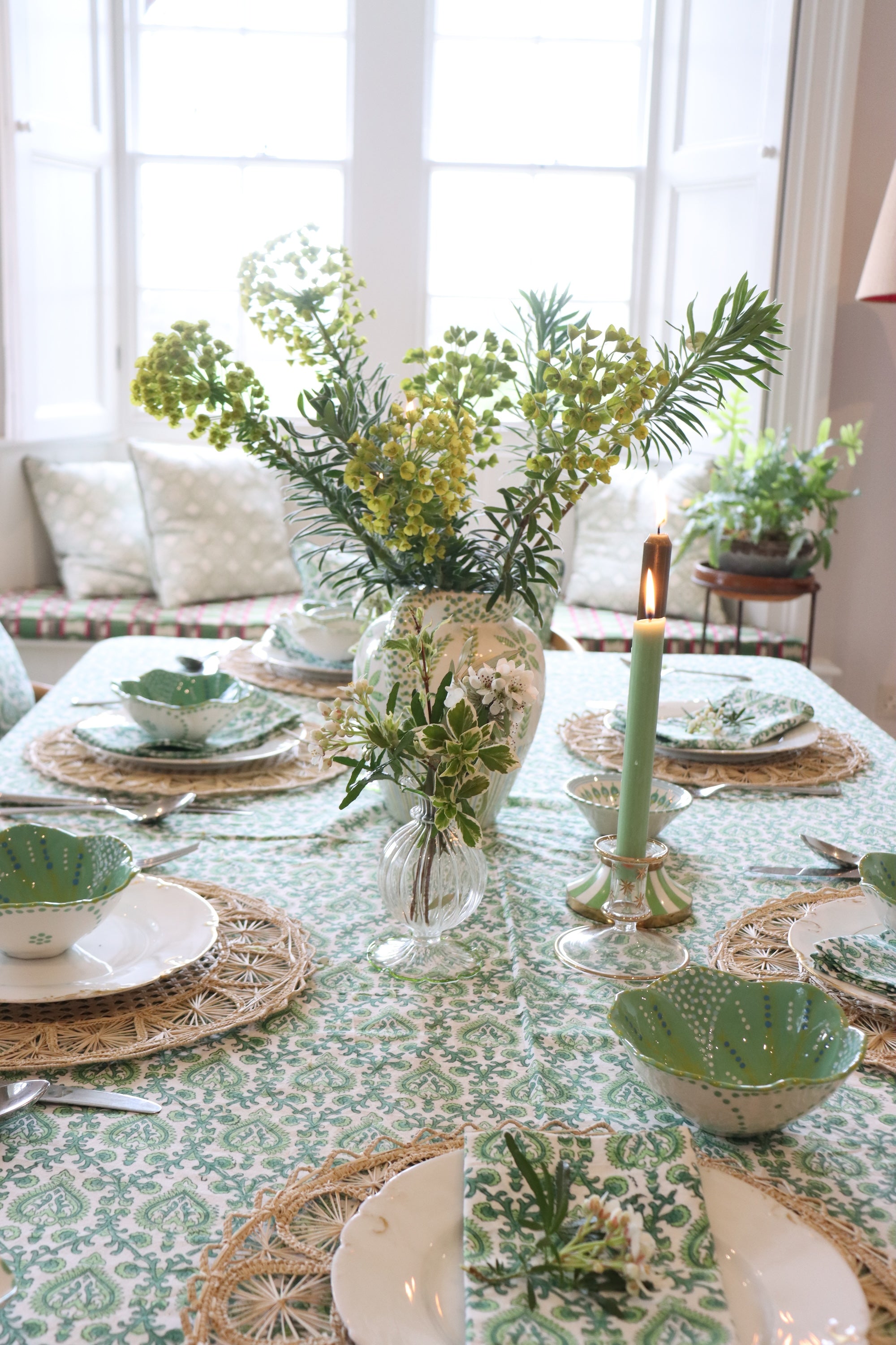 TABLECLOTH - Green Mughal