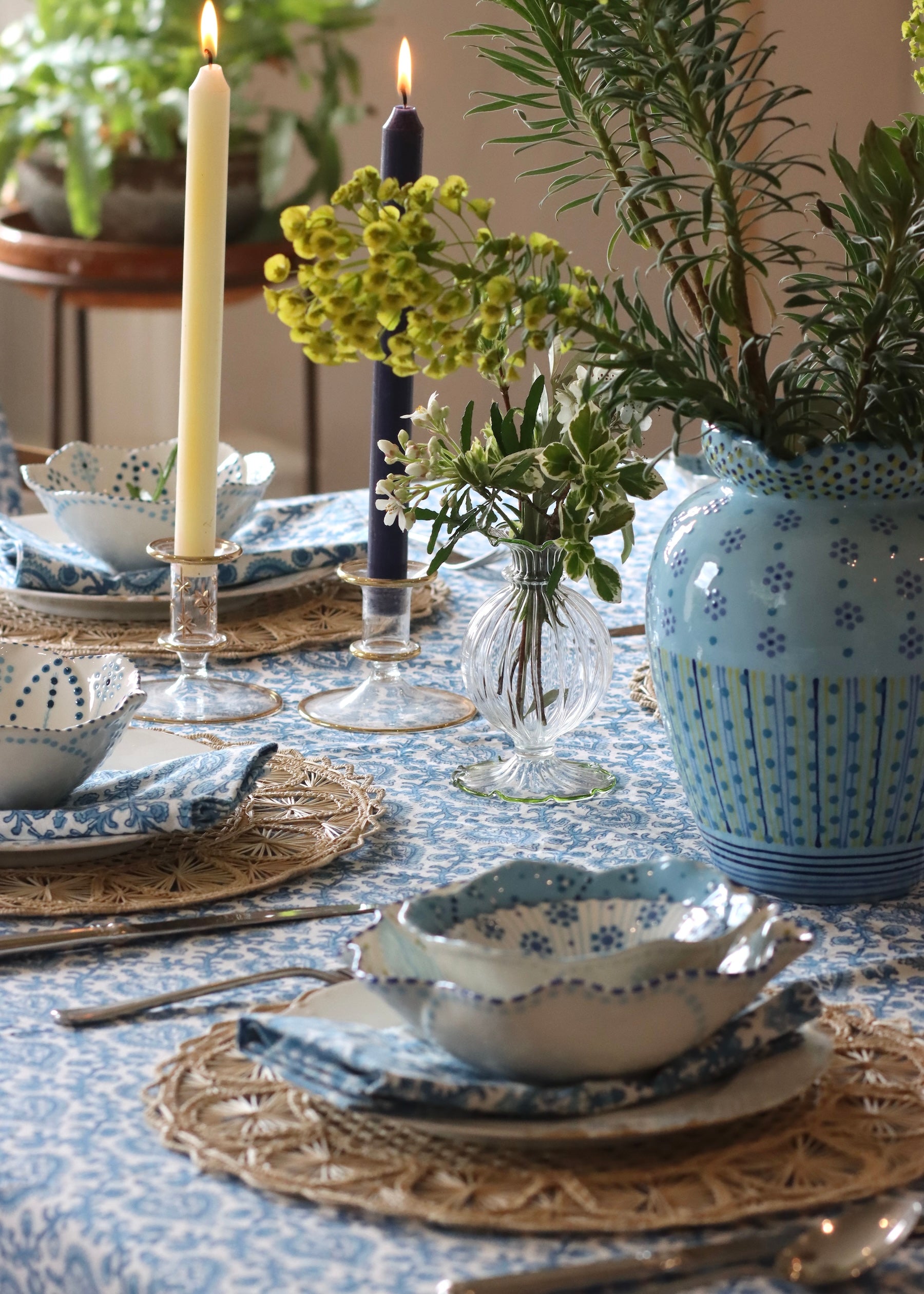 TABLECLOTH - Blue Mughal
