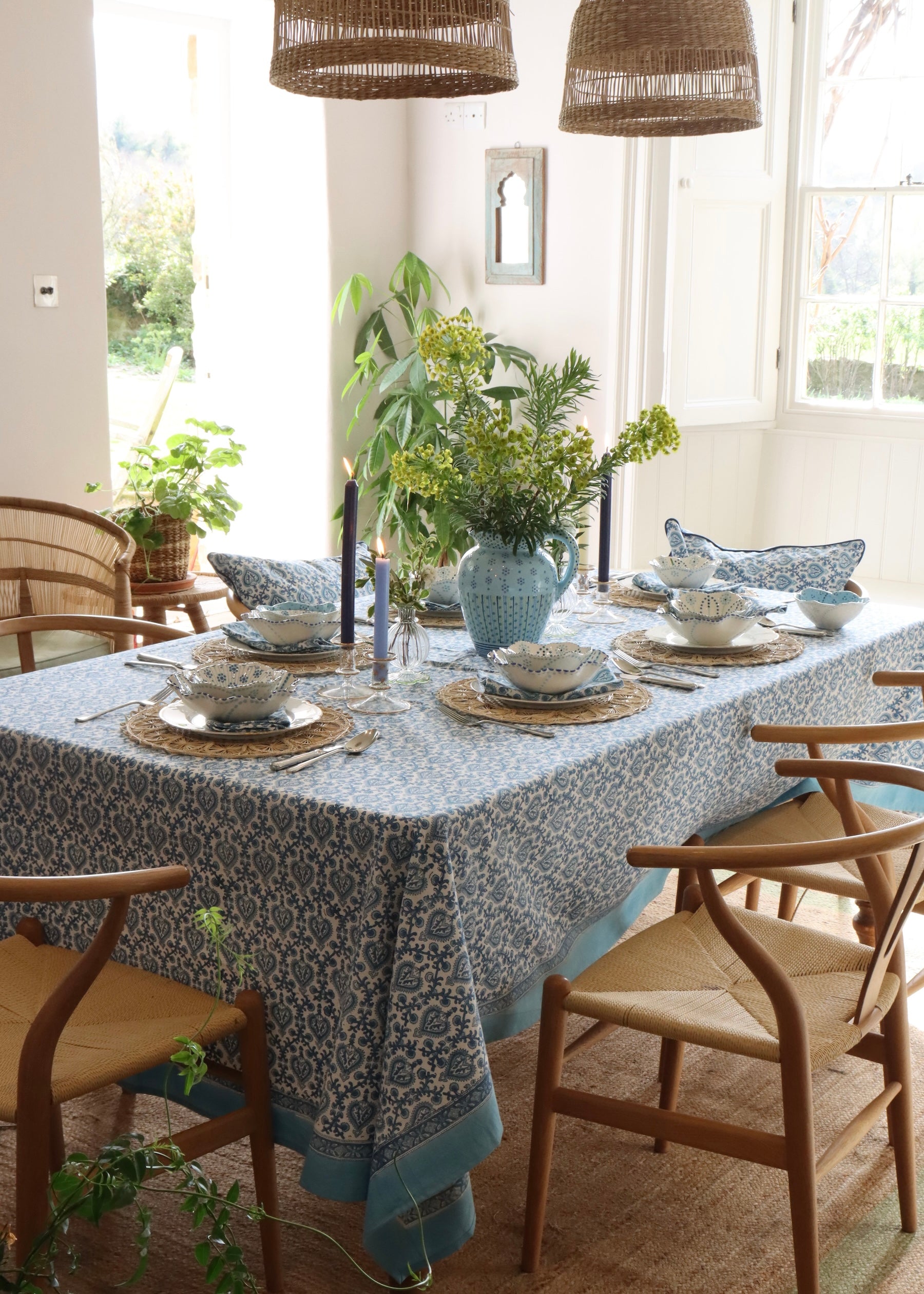 TABLECLOTH - Blue Mughal