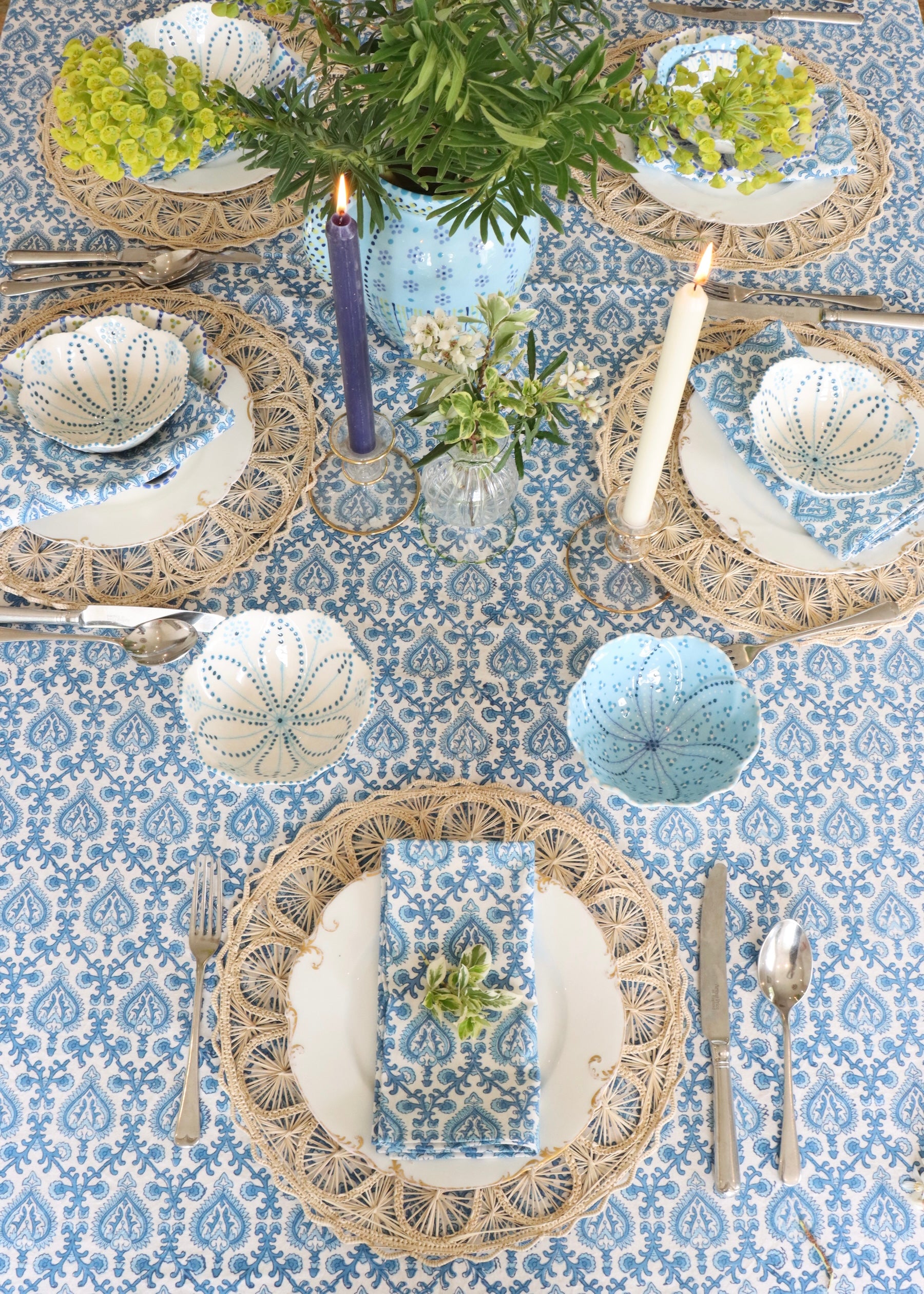 TABLECLOTH - Blue Mughal