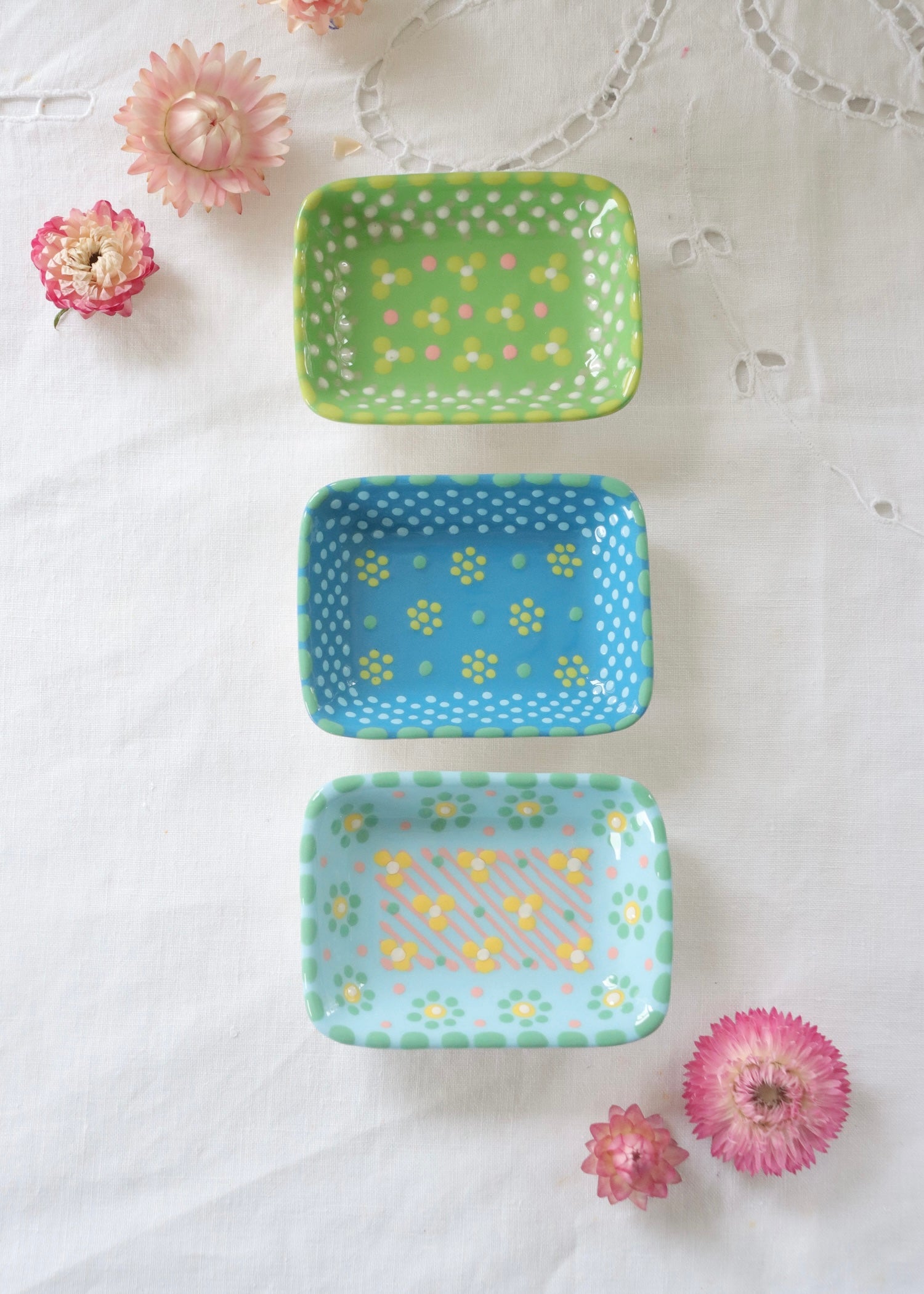 Set of Three Trinket Dishes - Set 2