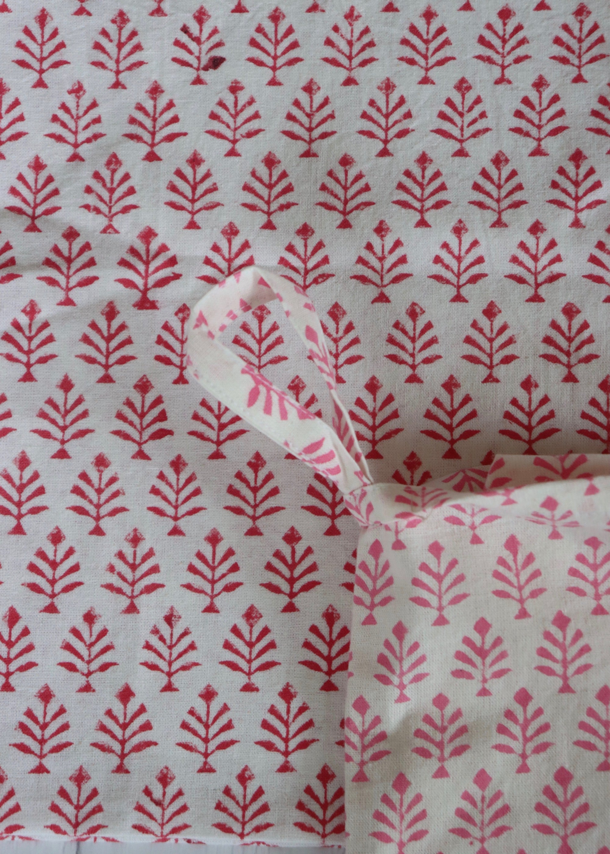 Pair of Tea Towels - Pink and Pink