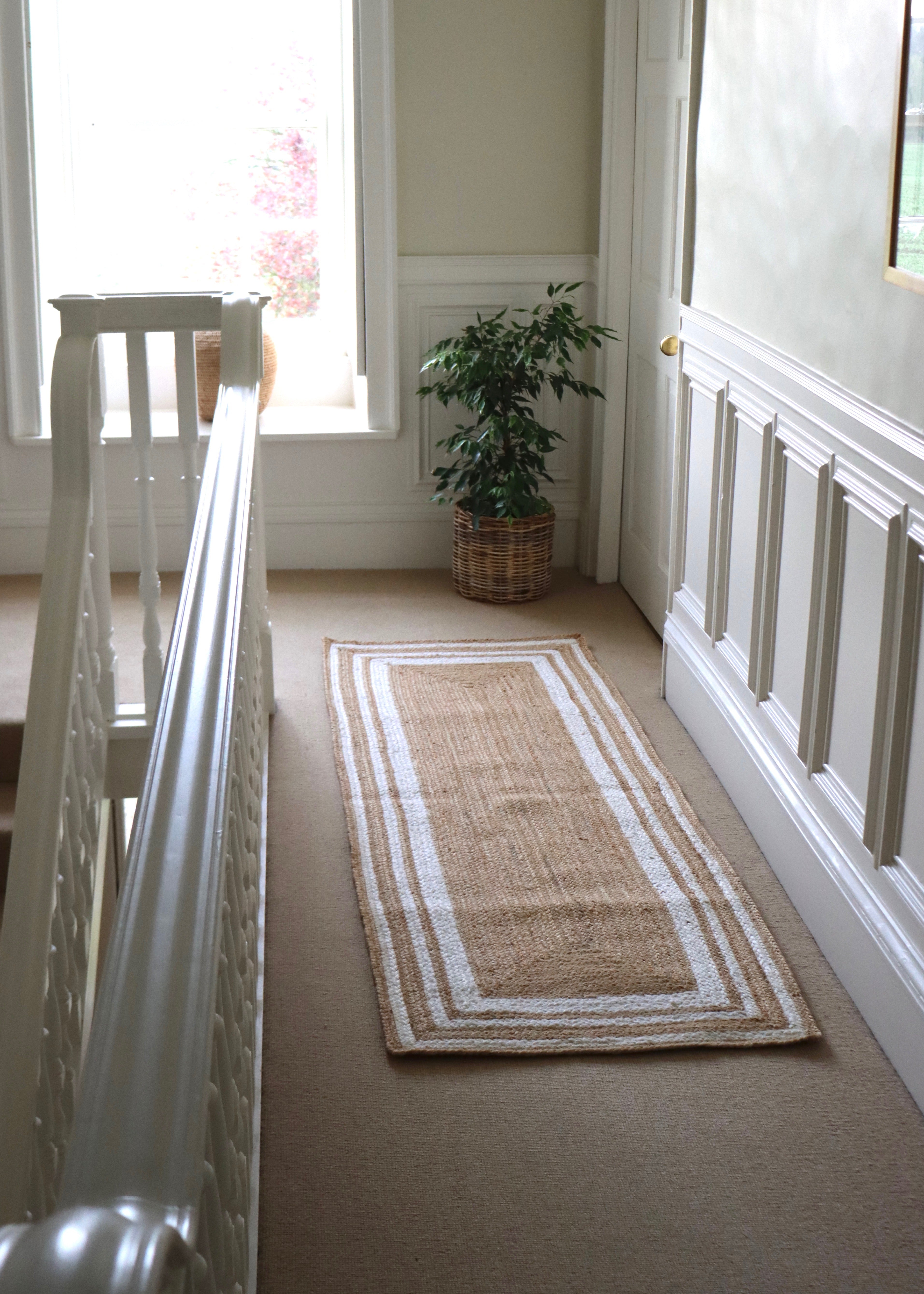 Jute Runner - Ivory Stripes