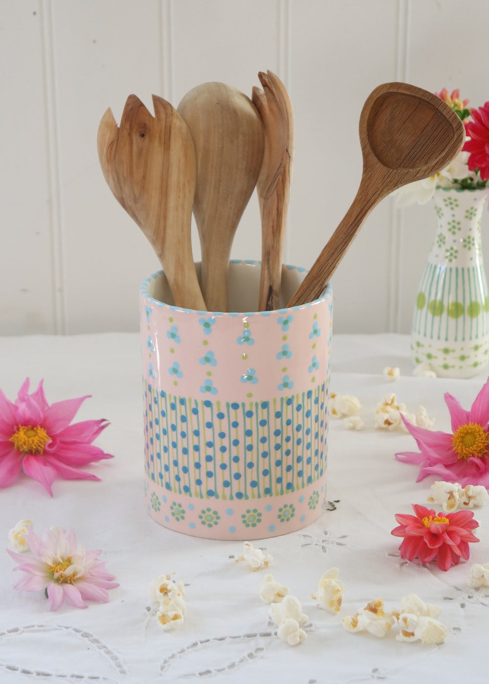 Utensil Pot - Pale Pink