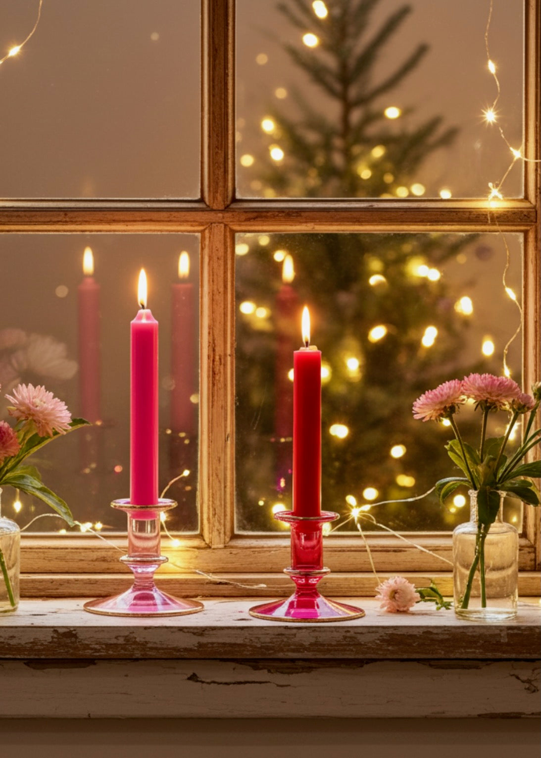 Salma Candlestick - Pale Pink