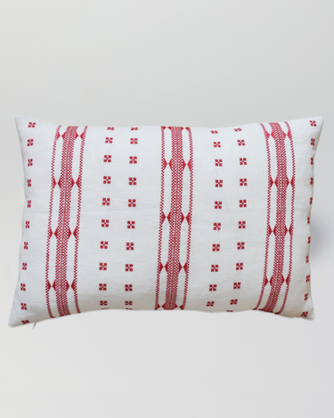 Thea Red Dahlia cushion #color_red-dahlia