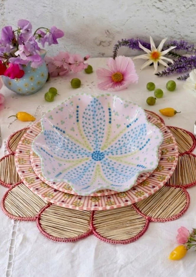 Pasta Bowl - Pink & Blue