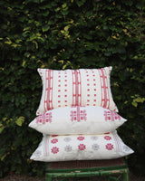 Thea Red Dahlia cushion #color_red-dahlia