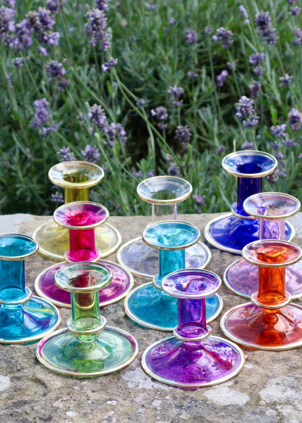 Salma Candlestick - Turquoise