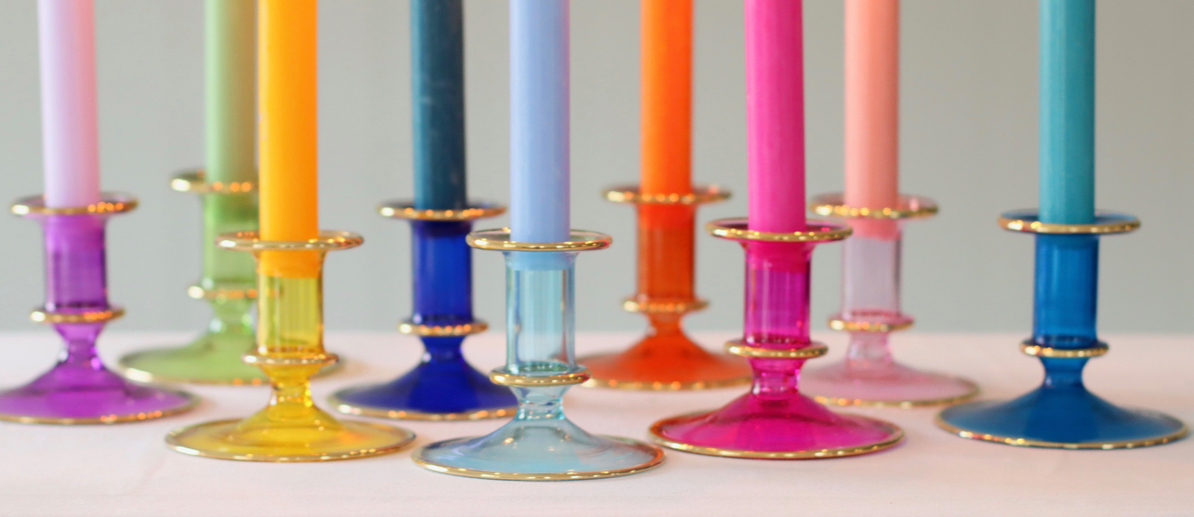 Glass Candlesticks