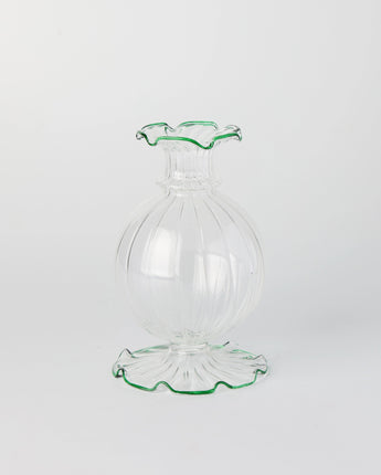 Nanu Glass Vase - Forest Green