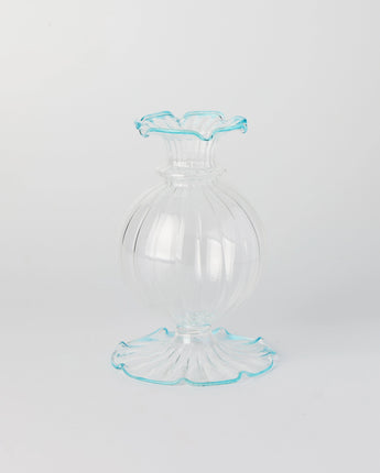 Nanu Glass Vase - Dusty Blue