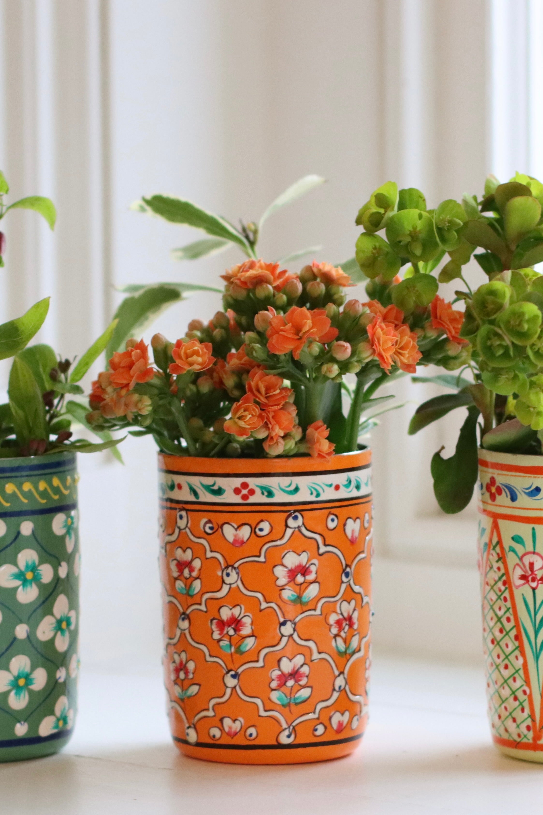 Brush Pot - Tangerine