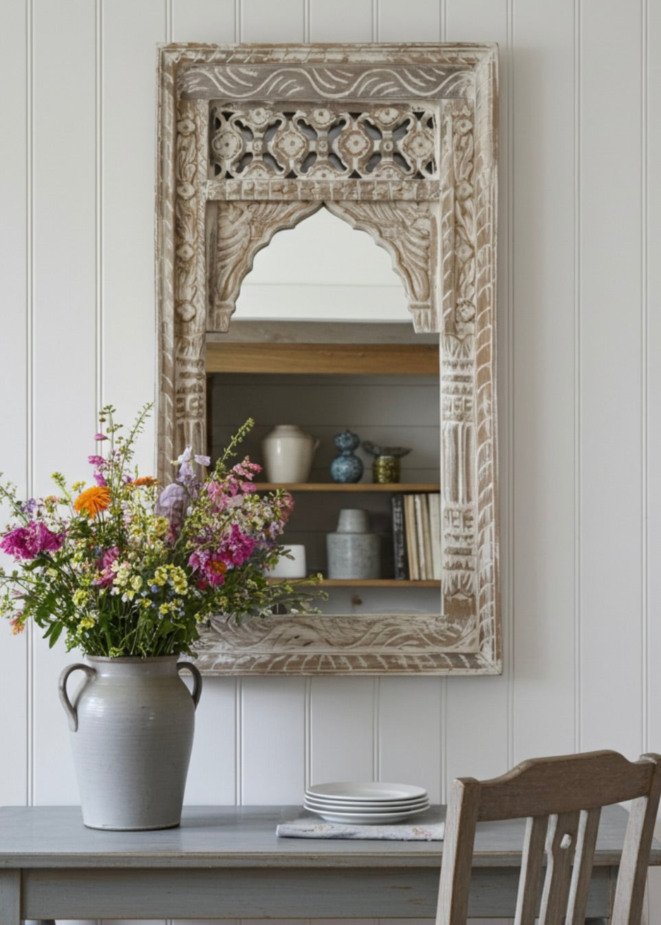 Carved Haveli Mirror