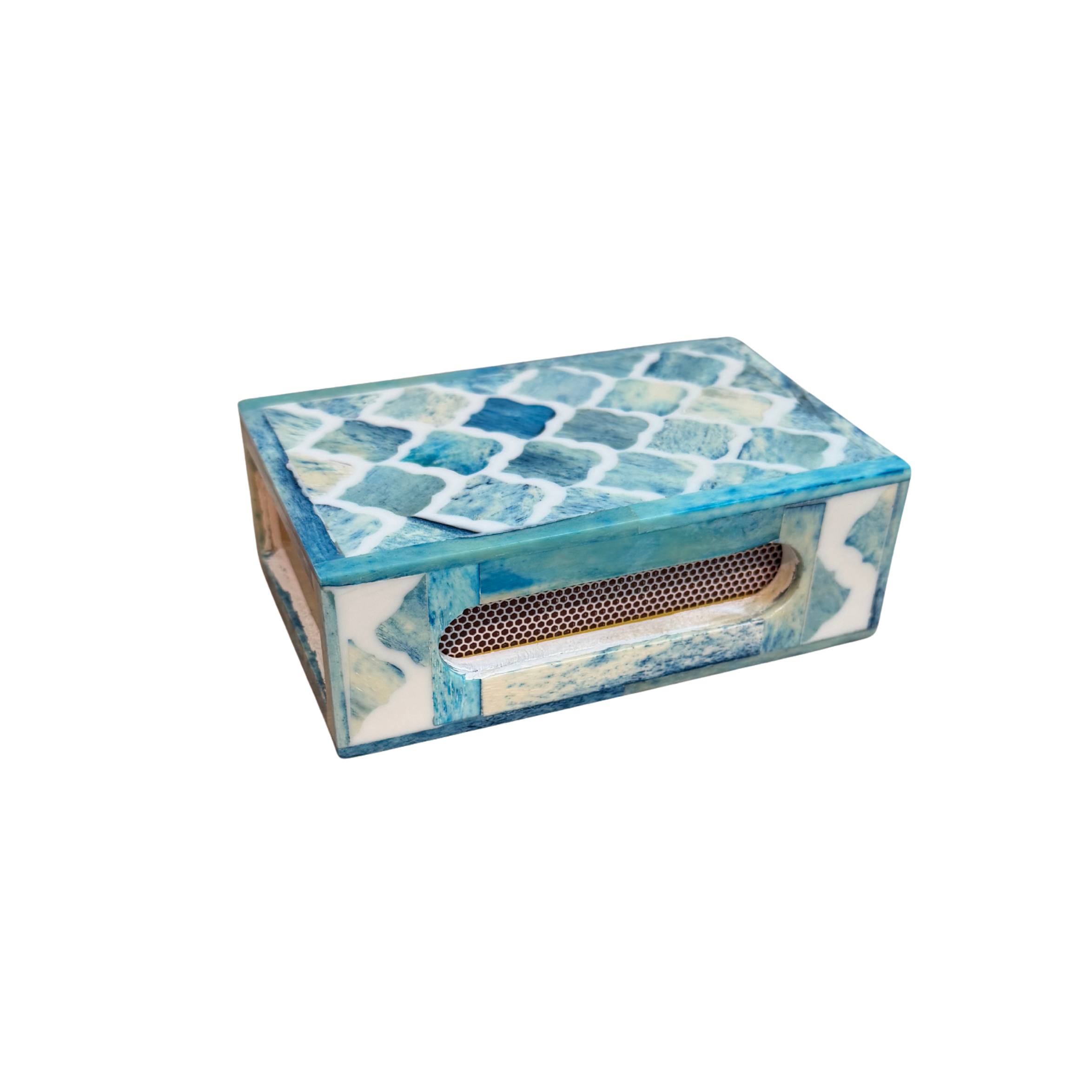 Large Matchbox Holder - Blue