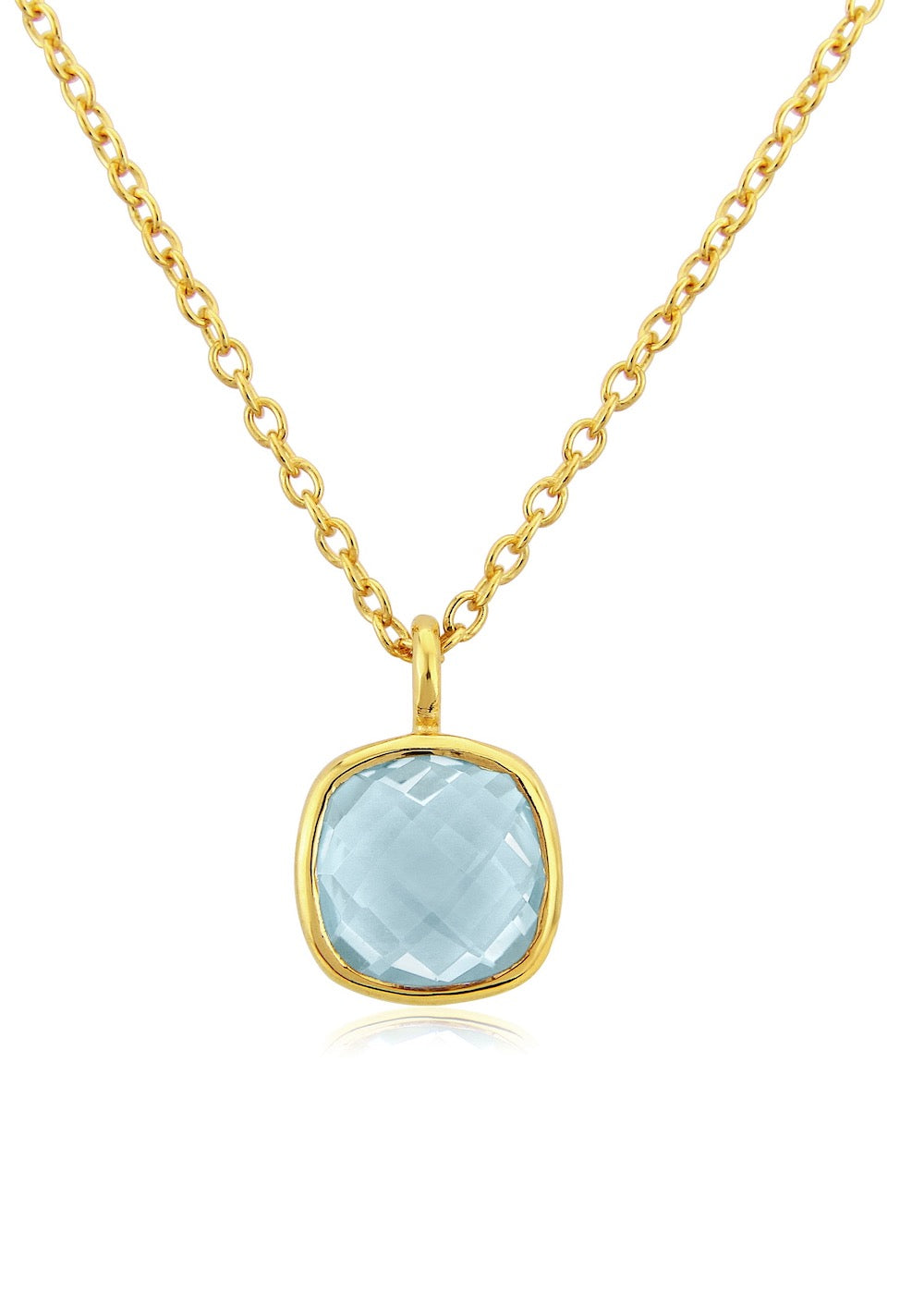 Brooklyn Gold Vermeil & Blue Topaz Necklace