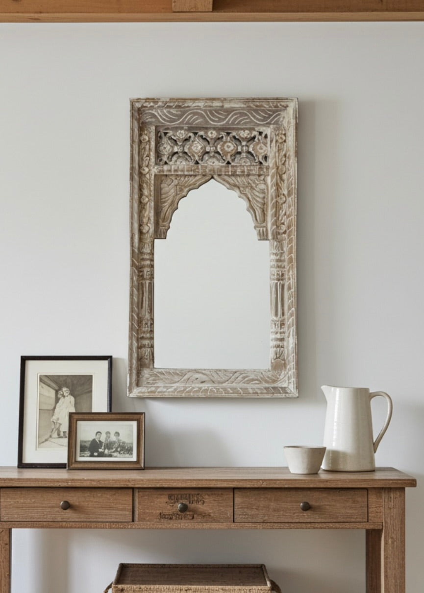Carved Haveli Mirror