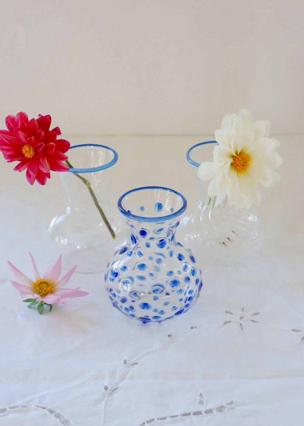 Bud Vases Set of 3 - Blue
