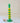 Sea Pebble Candlestick Green & Yellow - Tall