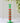 Sea Pebble Candlestick Green & Red - Tall