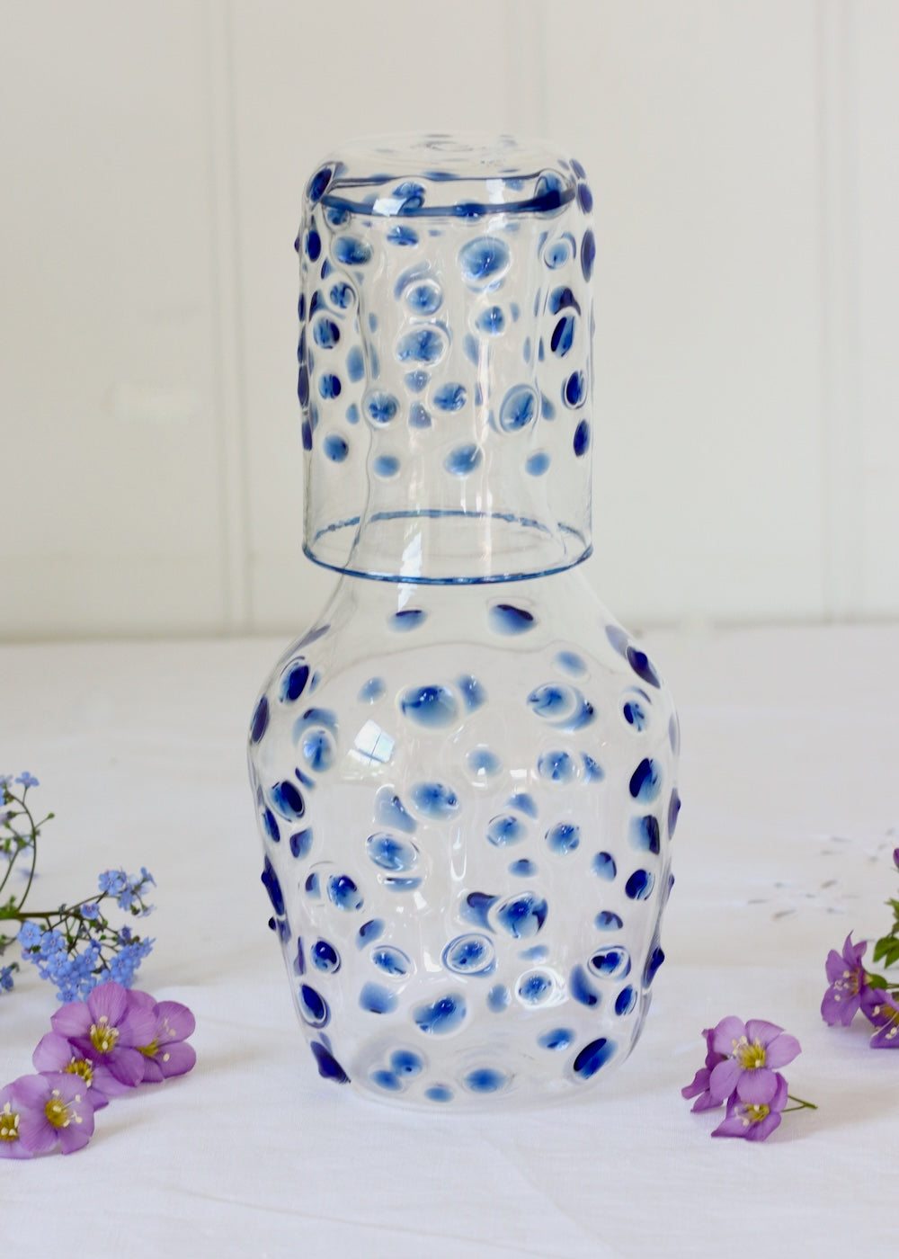 Carafe & Glass Set - Sea Glass Blue