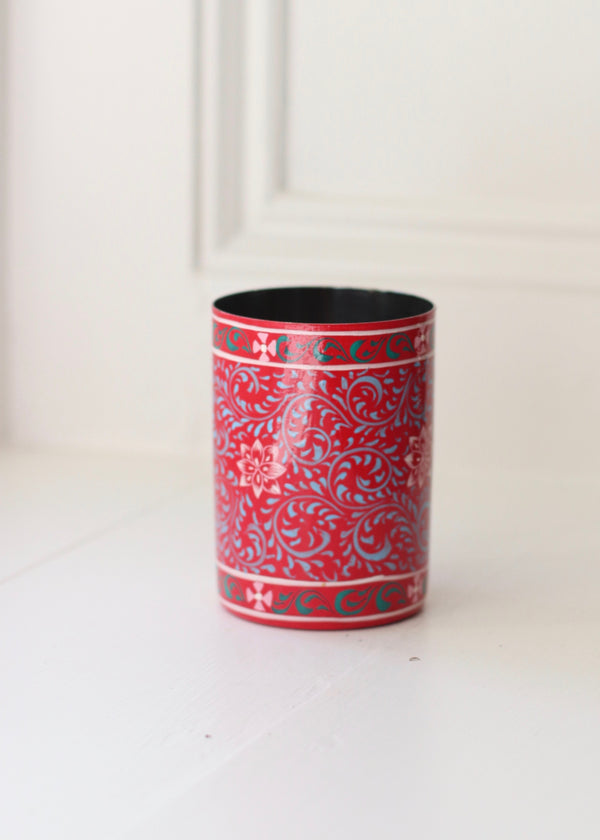 Brush Pot- Red