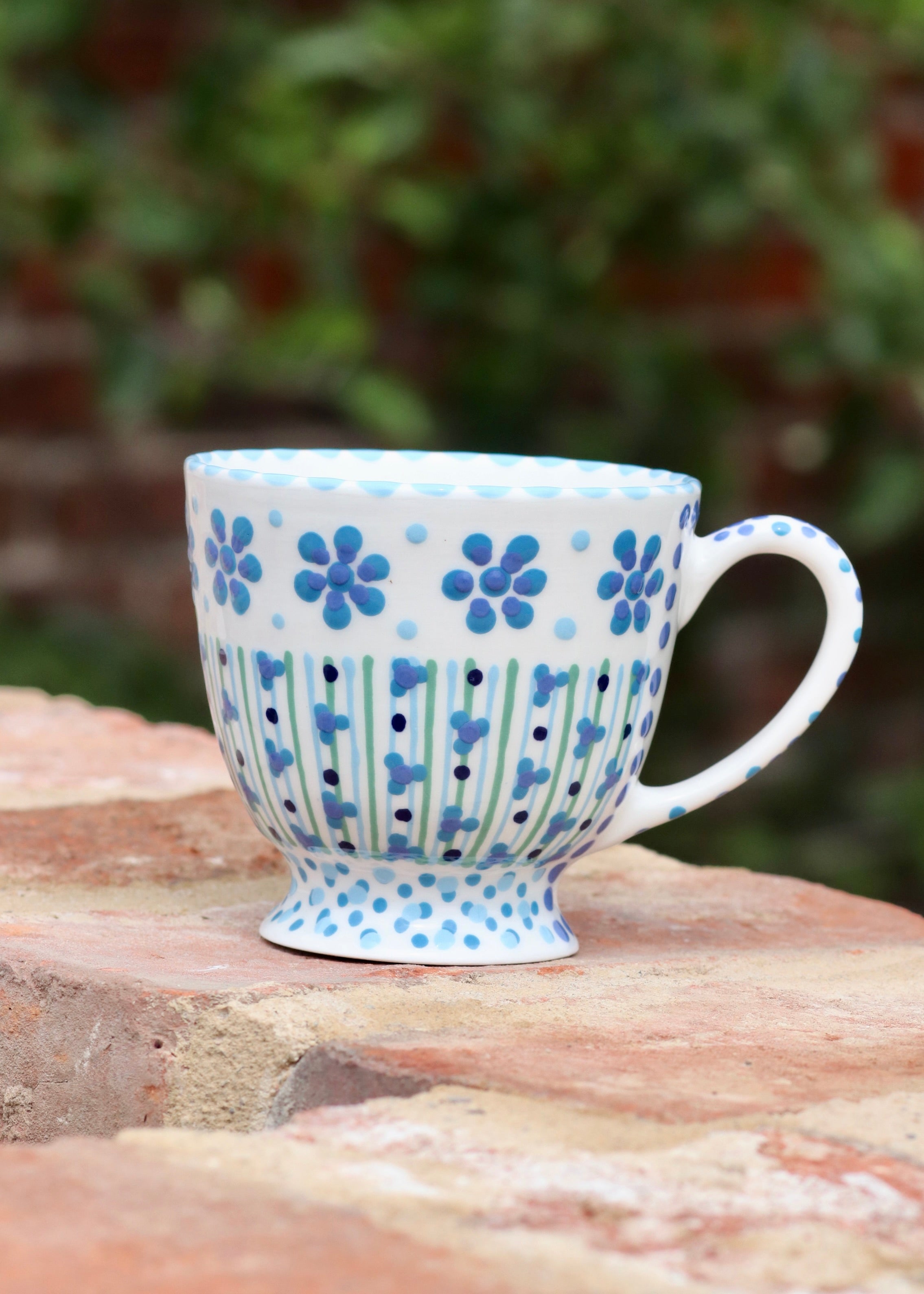 Time for Tea Cup - White with Daisy