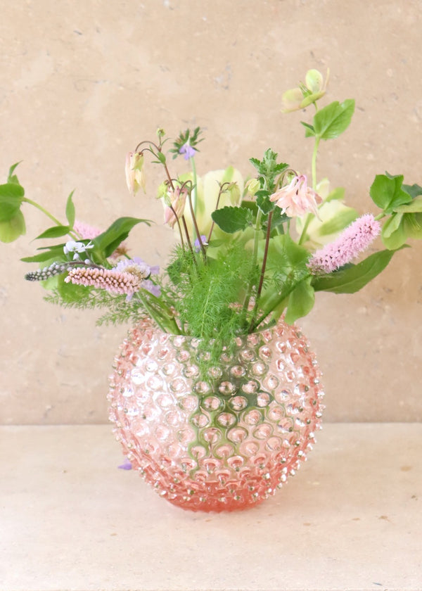 Hobnail Vase Rose